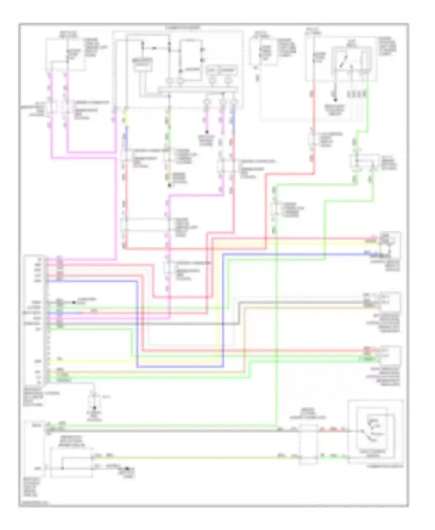 Prius Toyota II (2003-2005): Headlamp beam adjustment circuit