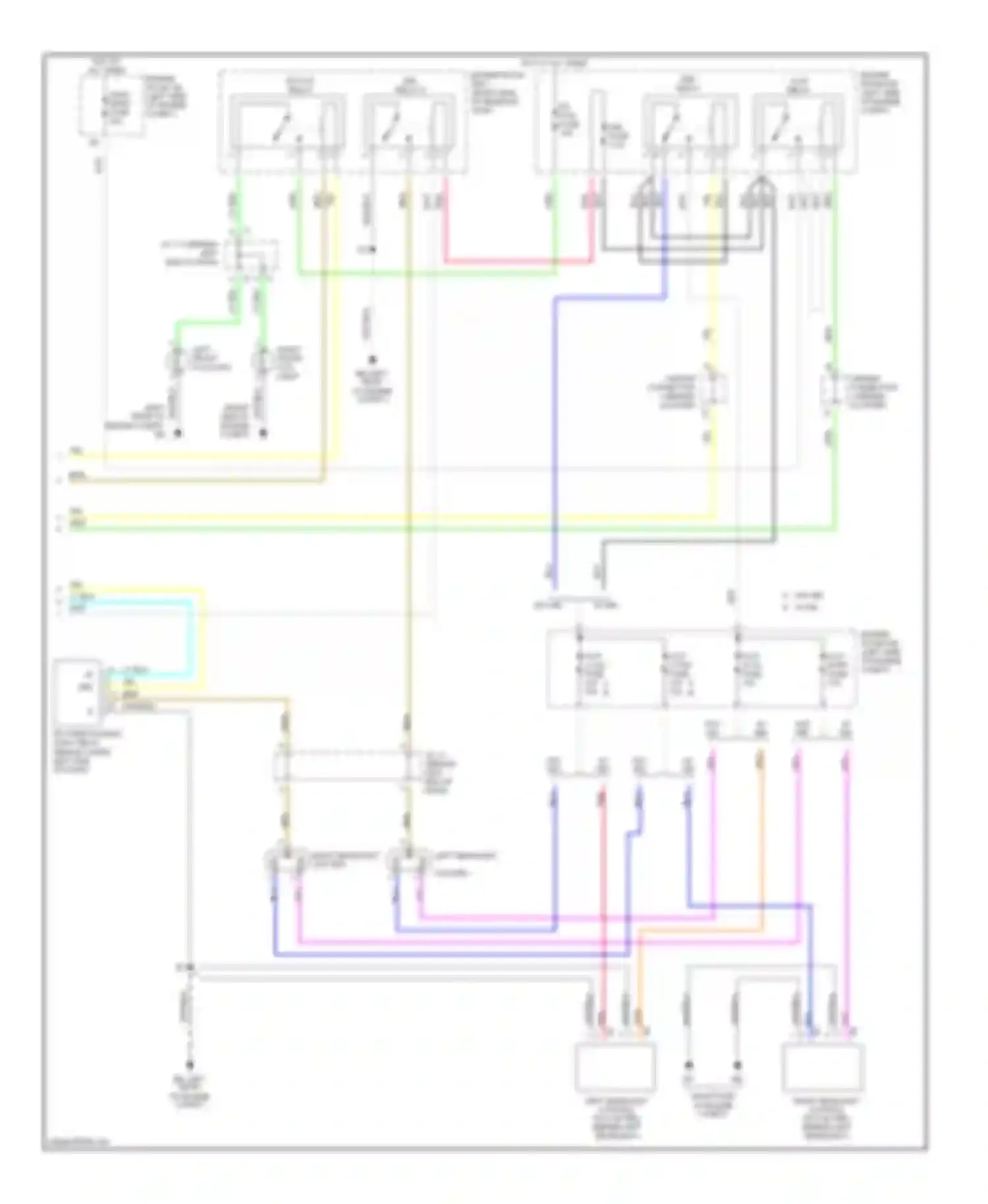 Prius Toyota II (2003-2005): Headlamps & fog lamps circuit, with drl (2 of 2)