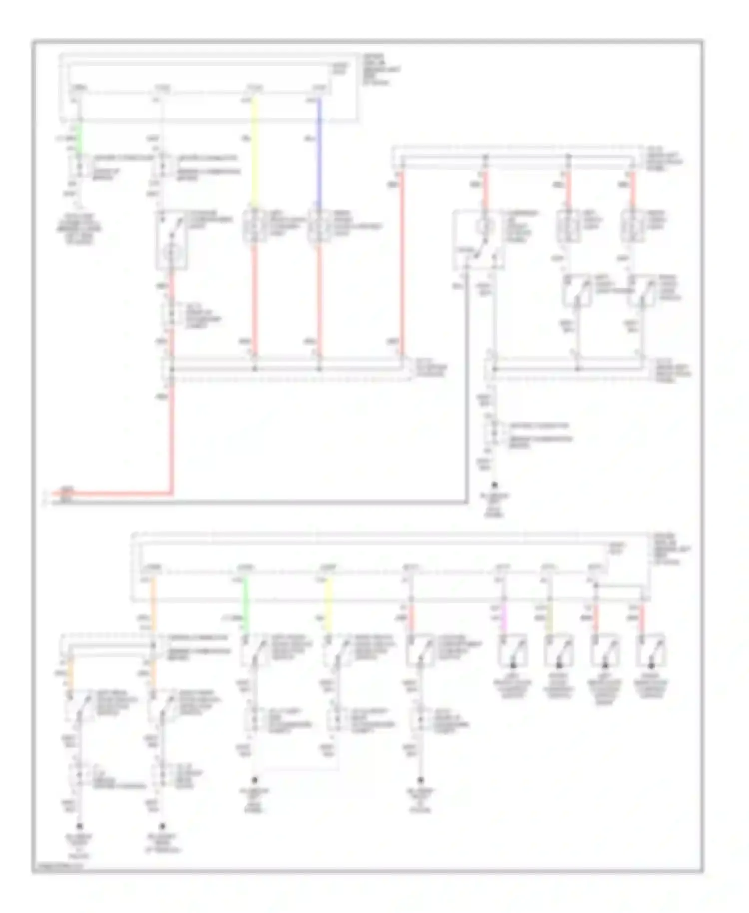 Prius Toyota II (2003-2005): Courtesy lamps circuit (2 of 2)