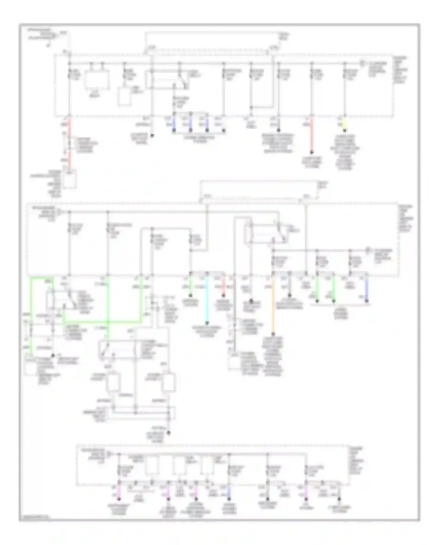 Prius Toyota II (2003-2005): Power distribution circuit (2 of 2)
