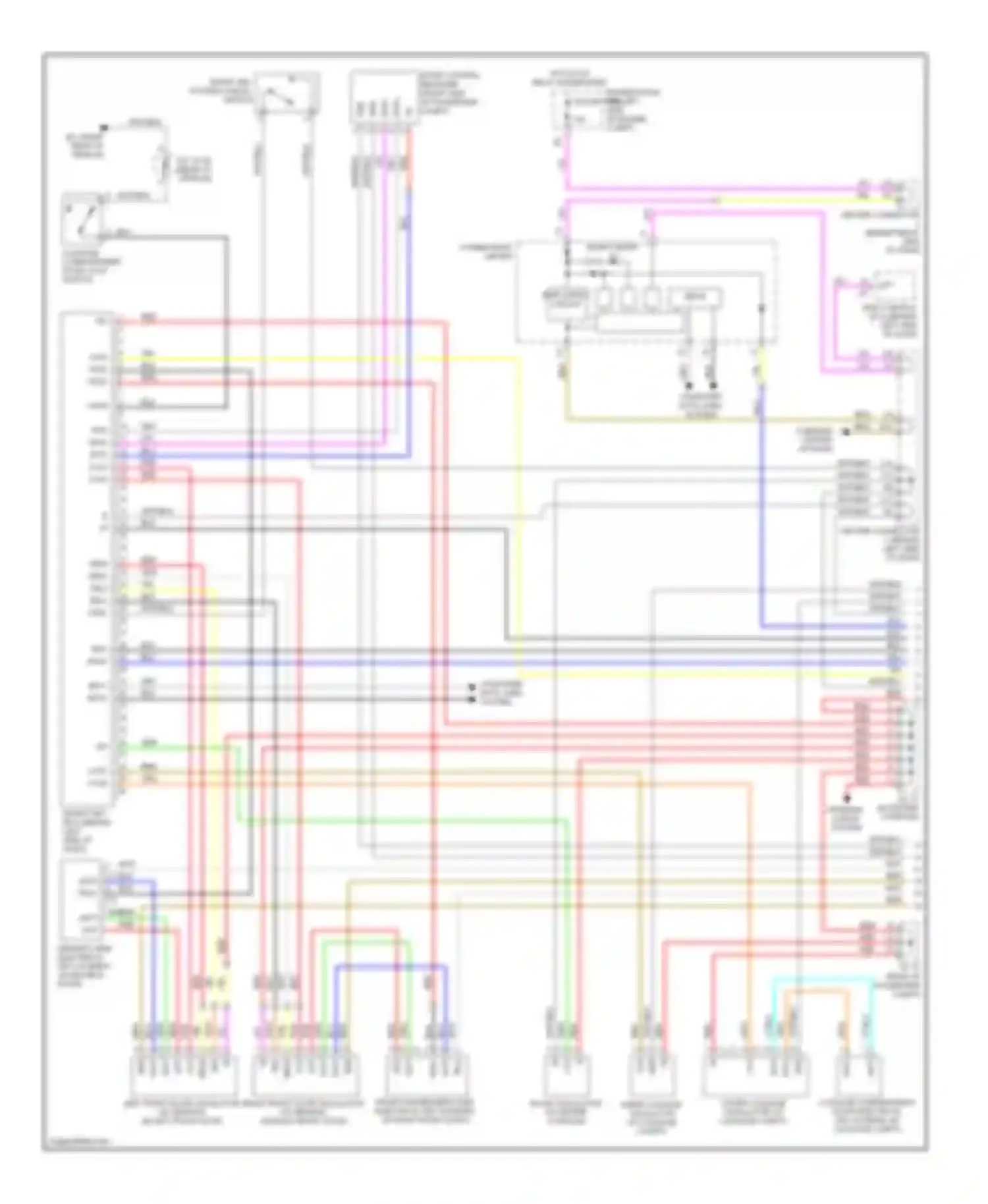 Prius Toyota II (2003-2005): Door lock & keyless entry circuit, with smart key system (1 of 4)