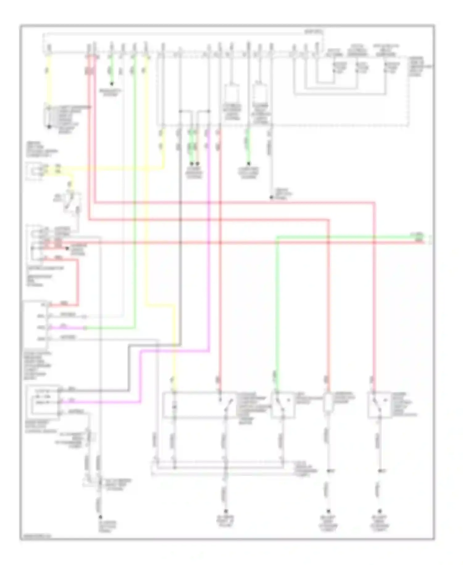 Prius Toyota II (2003-2005): Door lock & keyless entry circuit, without smart key system (1 of 2)