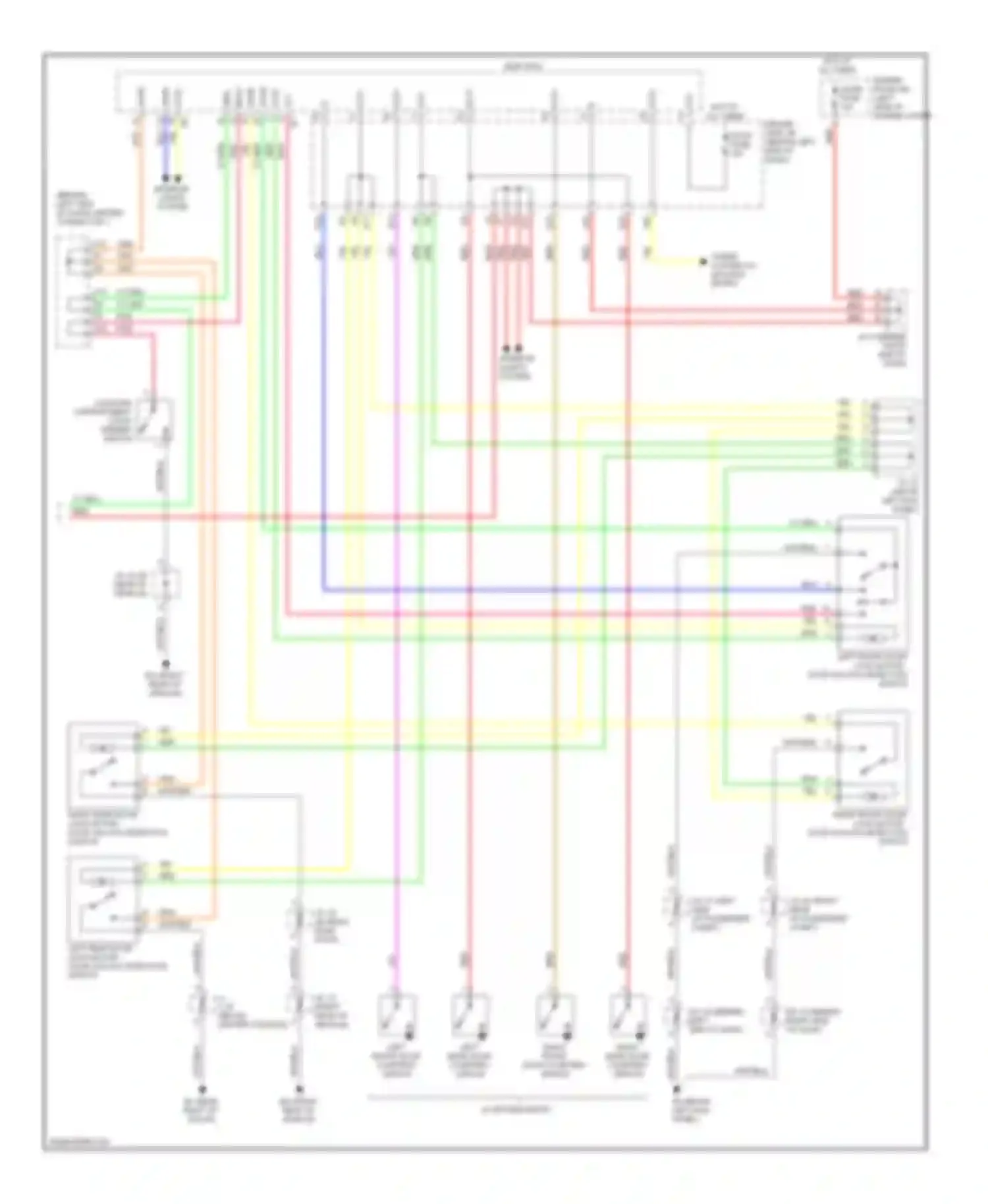 Prius Toyota II (2003-2005): Door lock & keyless entry circuit, without smart key system (2 of 2)