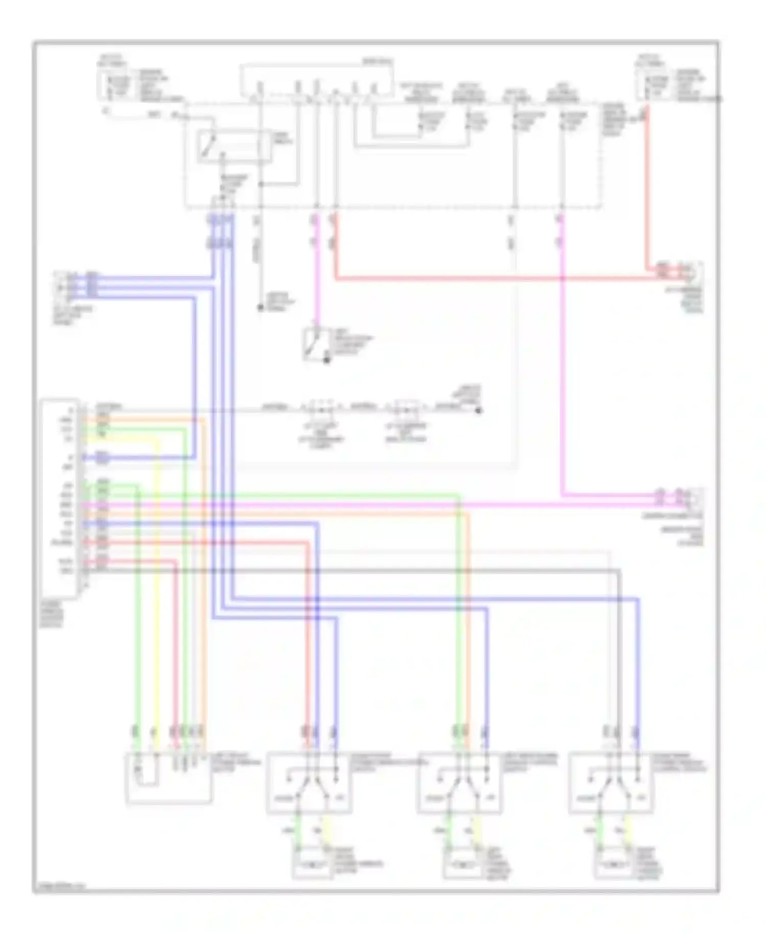 Prius Toyota II (2003-2005): Power windows circuit