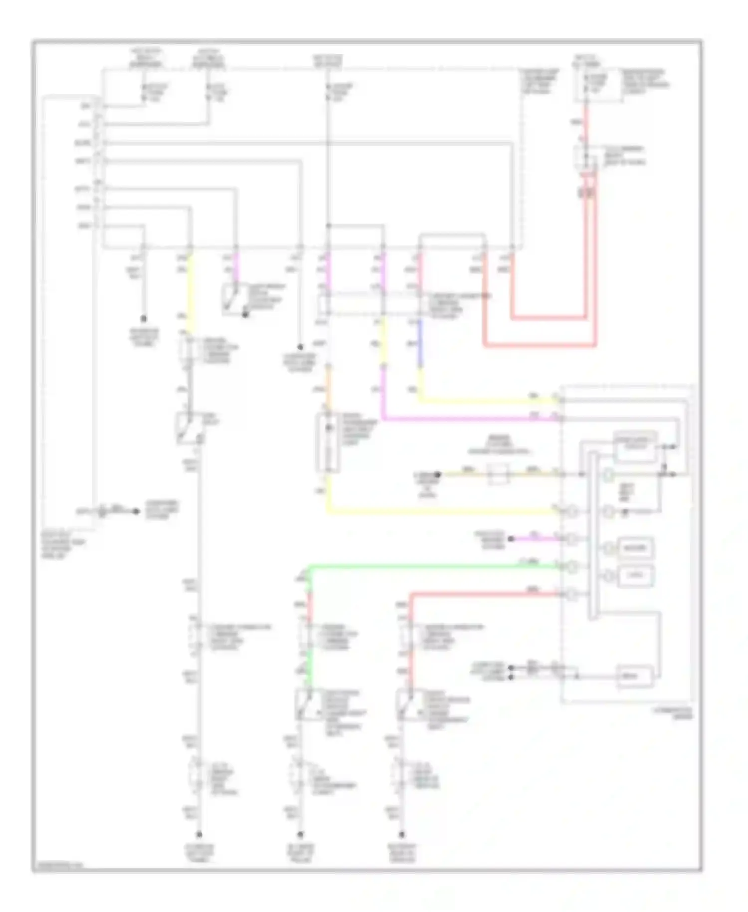 Prius Toyota II (2003-2005): Warning systems circuit