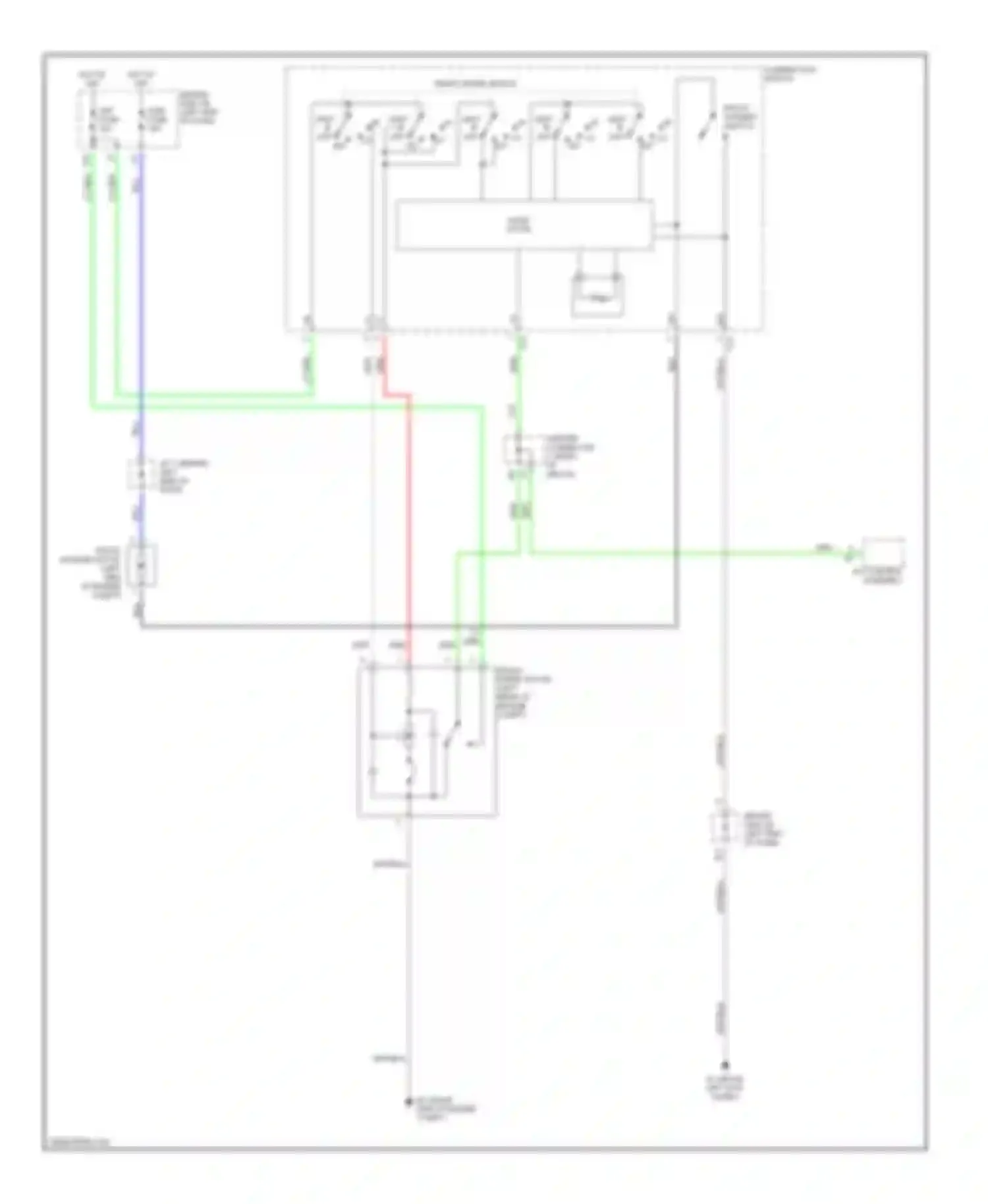 Prius Toyota II (2003-2005): Front wiper/washer circuit