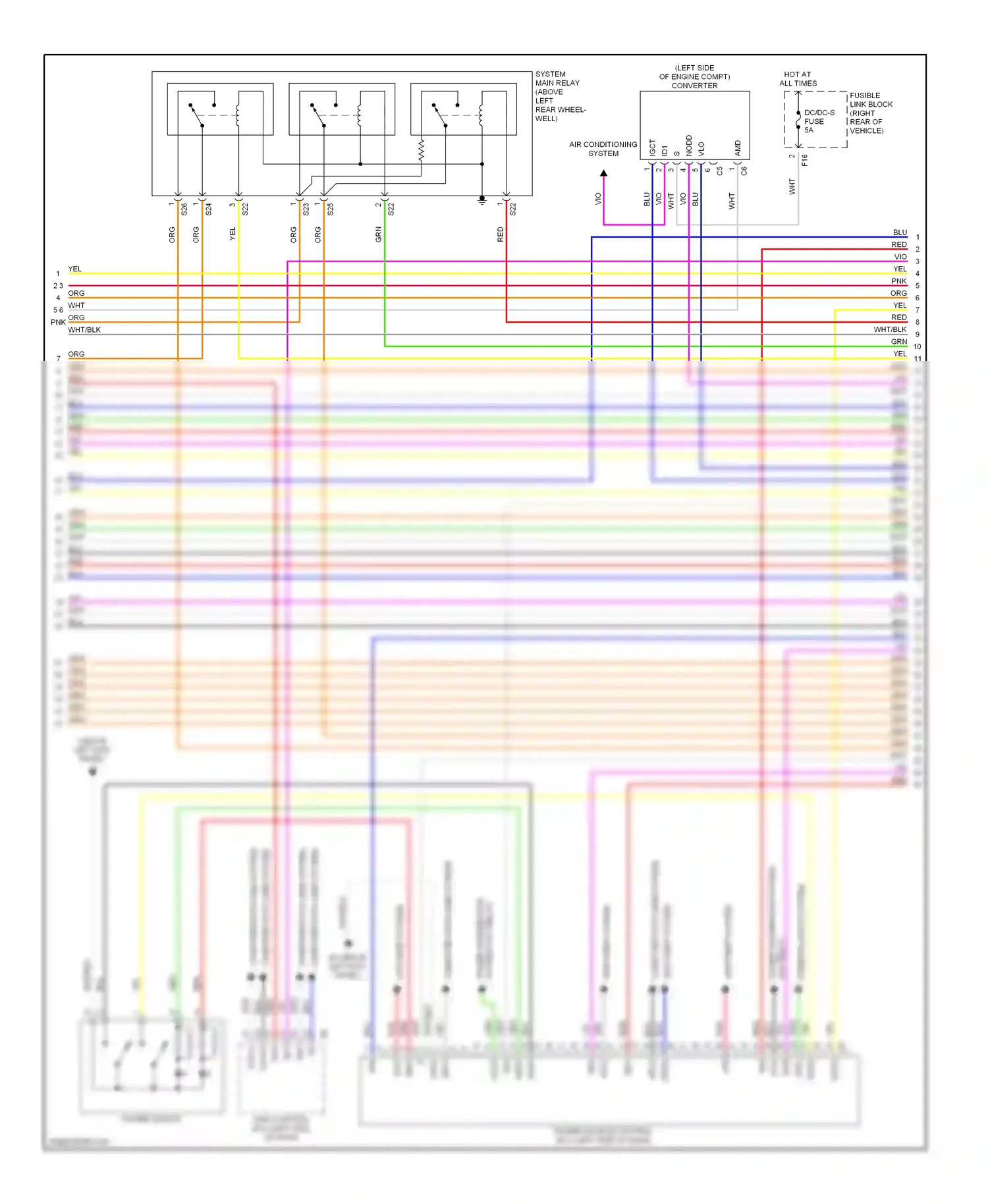 Toyota Prius II (2003-2005) computer data lines system wiring diagram  (17 of 35)