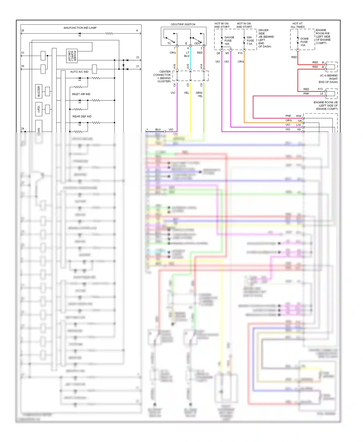 Toyota Prius II (2003-2005) computer data lines system wiring diagram  (26 of 35)