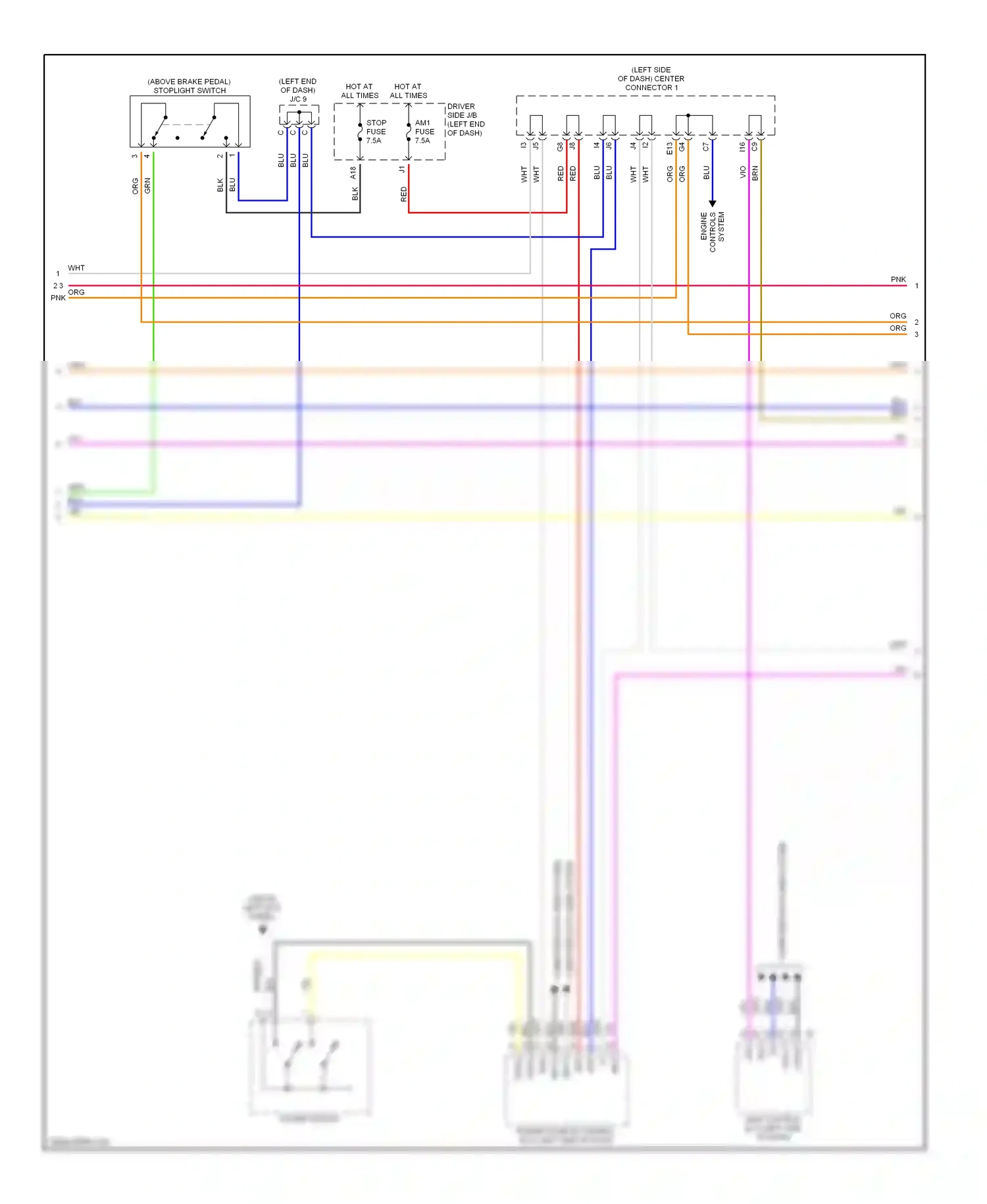 Toyota Prius II (2003-2005) computer data lines system wiring diagram  (32 of 35)