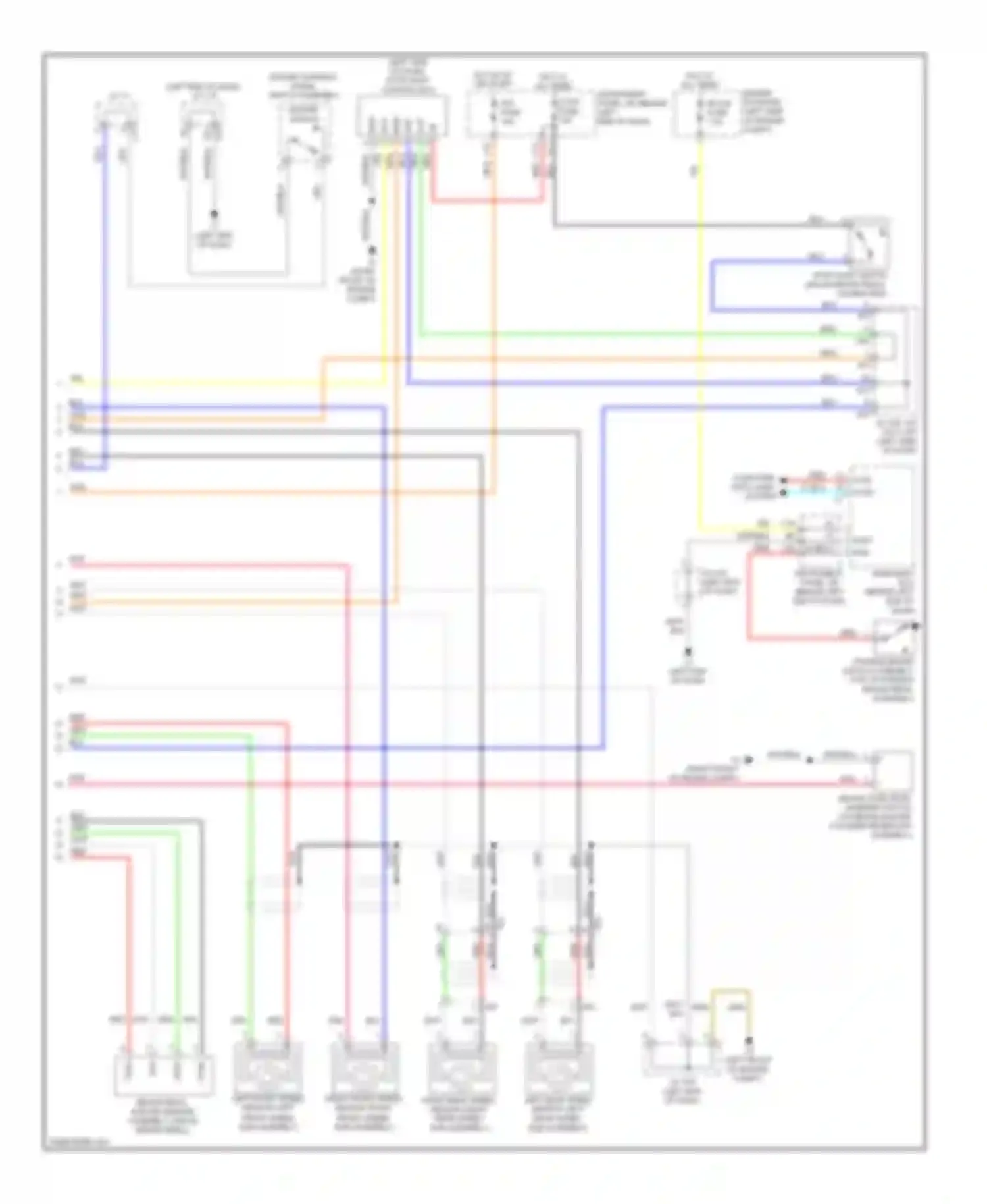 Prius Toyota III facelift (2011-2015): Anti-lock brakes circuit (2 of 2)
