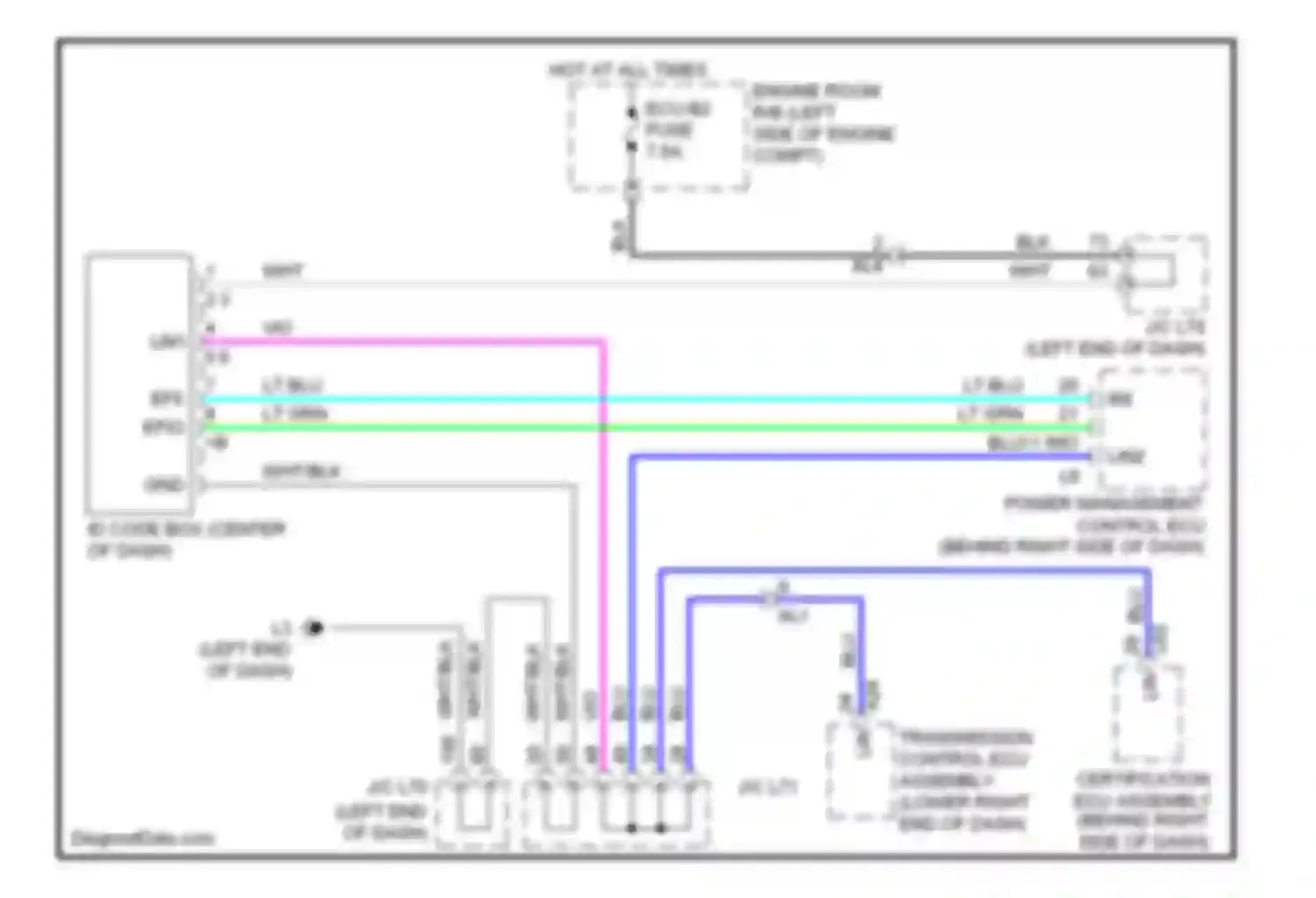 Prius Toyota III facelift (2011-2015): Immobilizer circuit