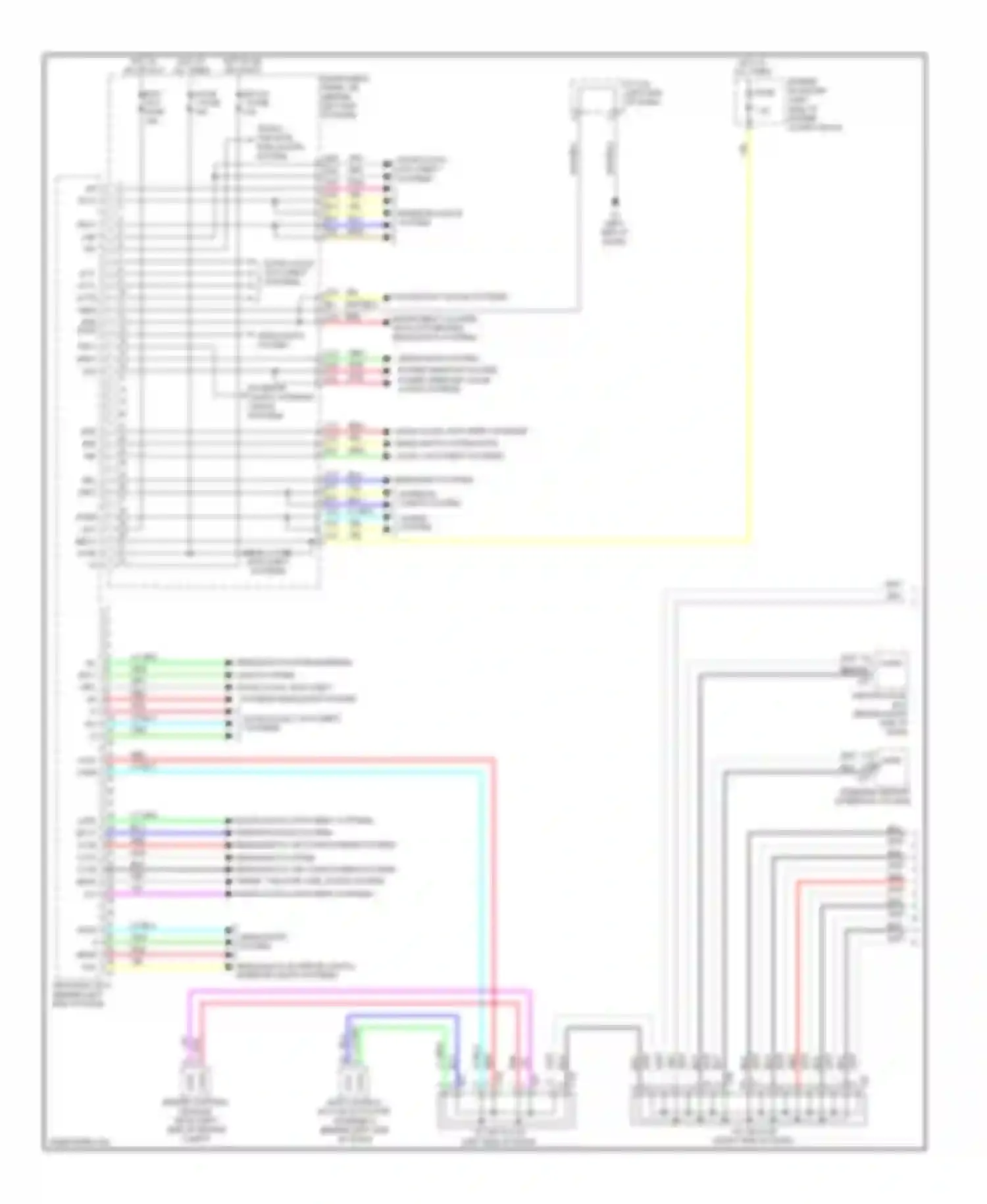 Prius Toyota III facelift (2011-2015): Body control modules circuit (1 of 2)