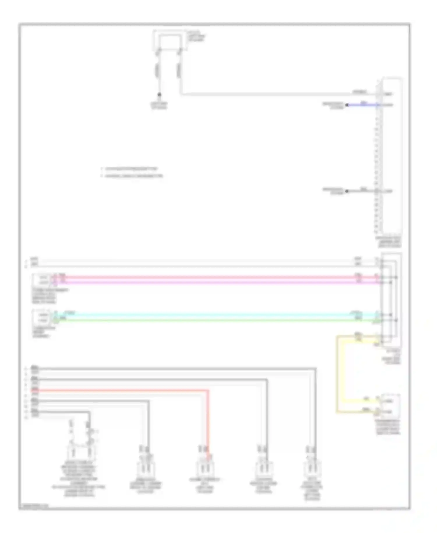 Prius Toyota III facelift (2011-2015): Body control modules circuit (2 of 2)