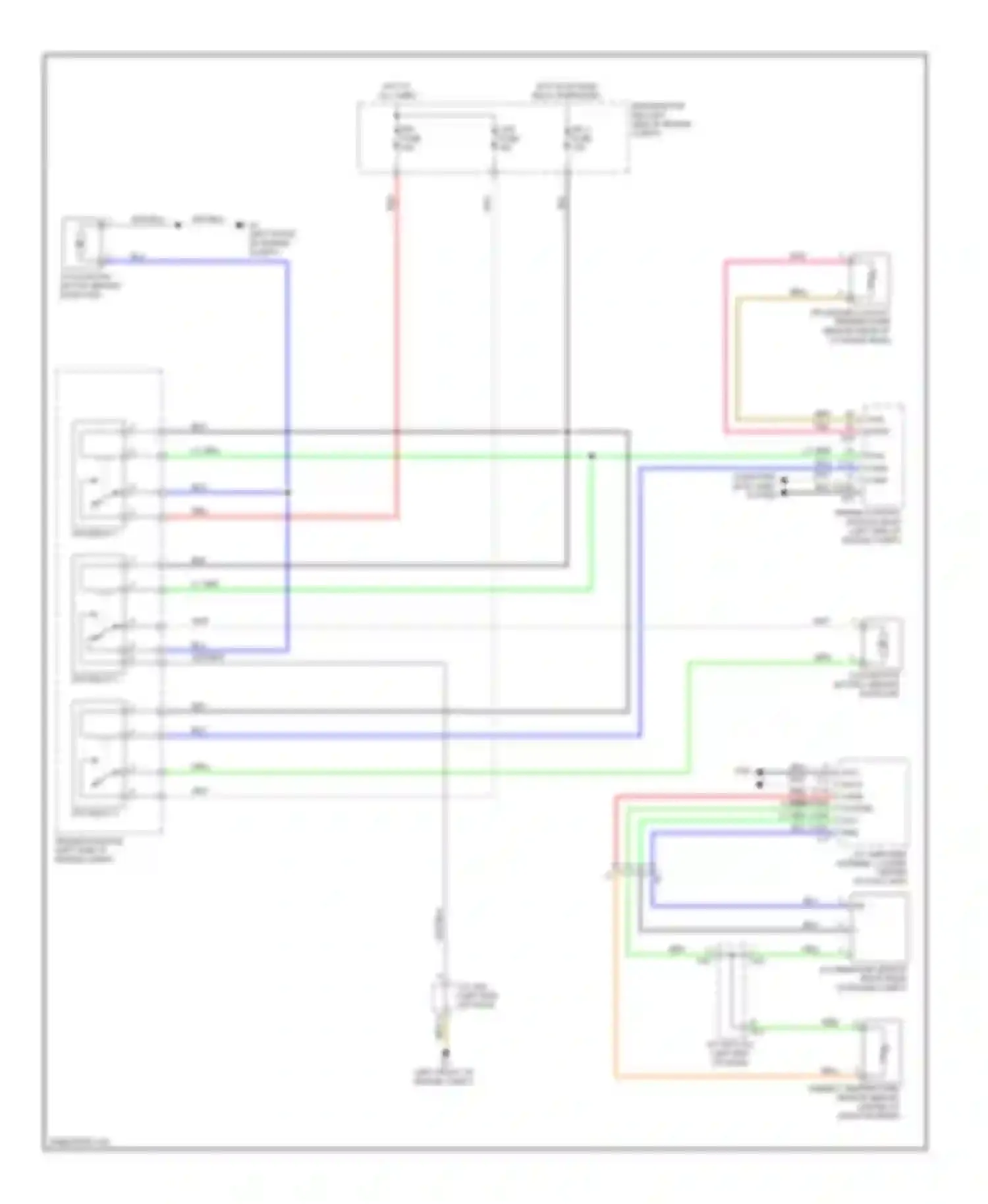 Prius Toyota III facelift (2011-2015): Cooling fan circuit