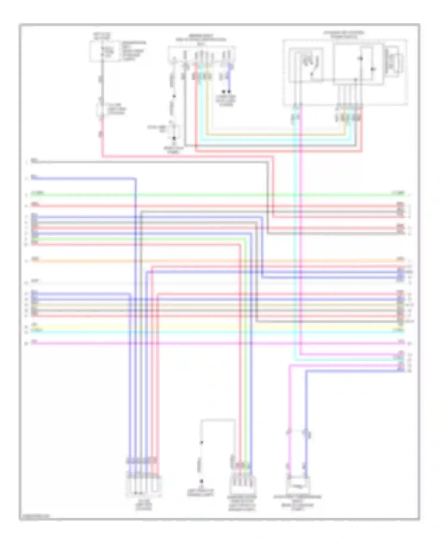 Prius Toyota III facelift (2011-2015): Wiring diagram engine performance 1.5l, hybrid system circuit (2 of 6)