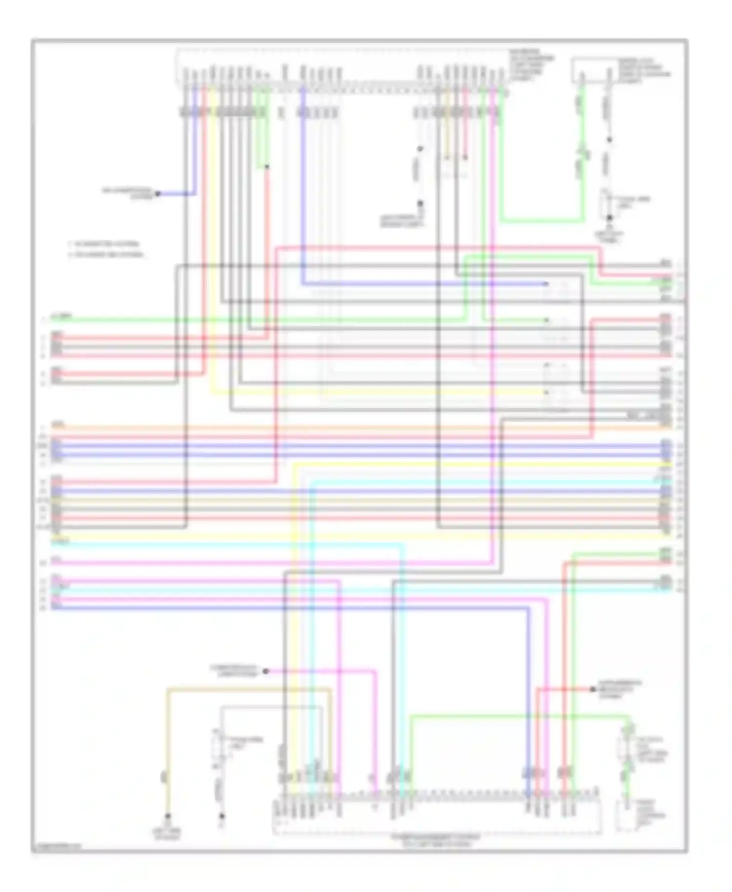 Prius Toyota III facelift (2011-2015): Wiring diagram engine performance 1.5l, hybrid system circuit (3 of 6)
