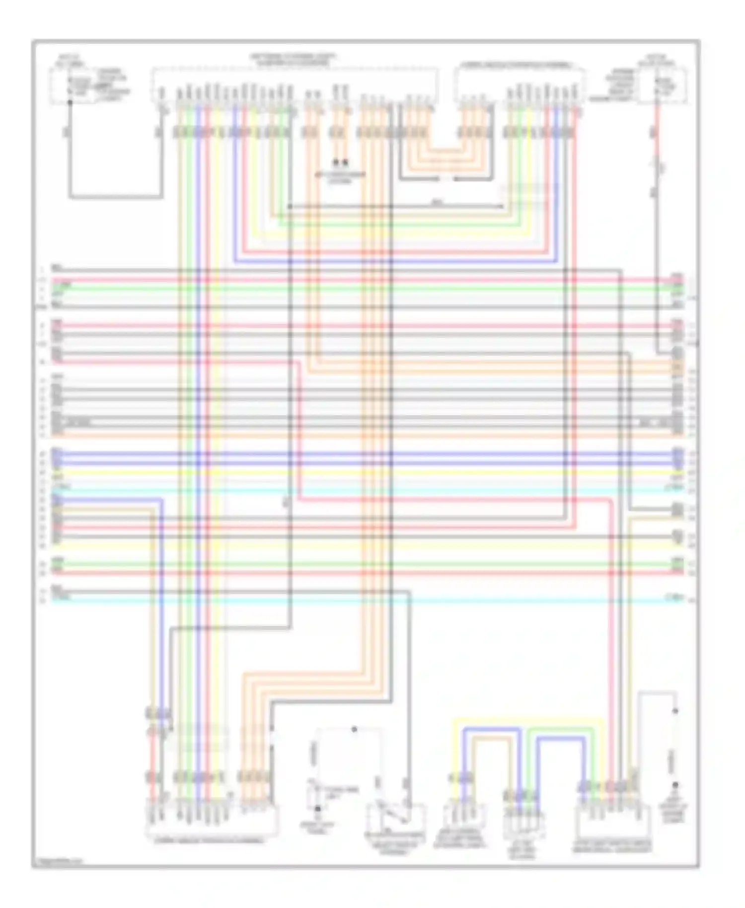 Prius Toyota III facelift (2011-2015): Wiring diagram engine performance 1.5l, hybrid system circuit (4 of 6)