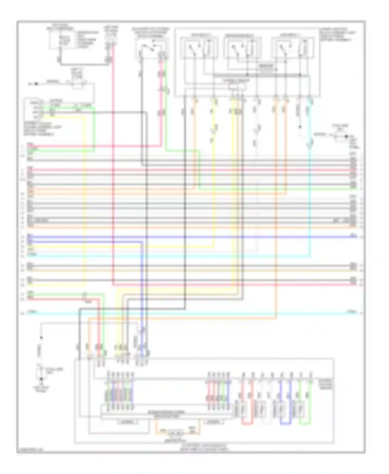 Prius Toyota III facelift (2011-2015): Wiring diagram engine performance 1.5l, hybrid system circuit (5 of 6)