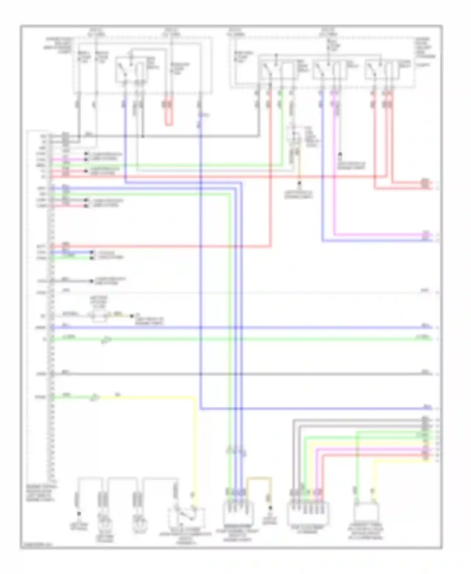 Prius Toyota III facelift (2011-2015): Wiring diagram engine performance 1.8l, engine controls circuit (1 of 4)