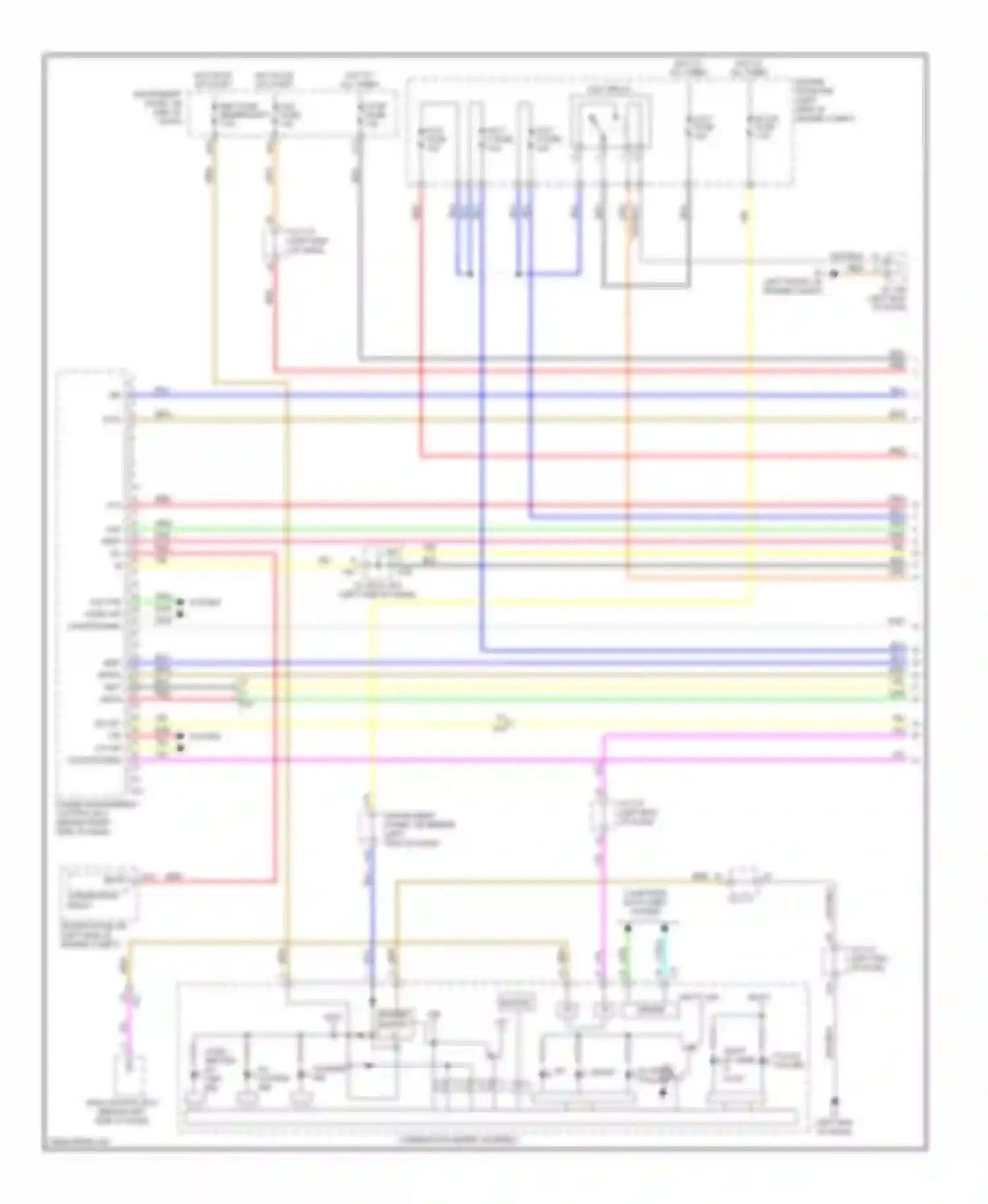 Prius Toyota III facelift (2011-2015): Wiring diagram engine performance 1.8l, hybrid system circuit (1 of 6)