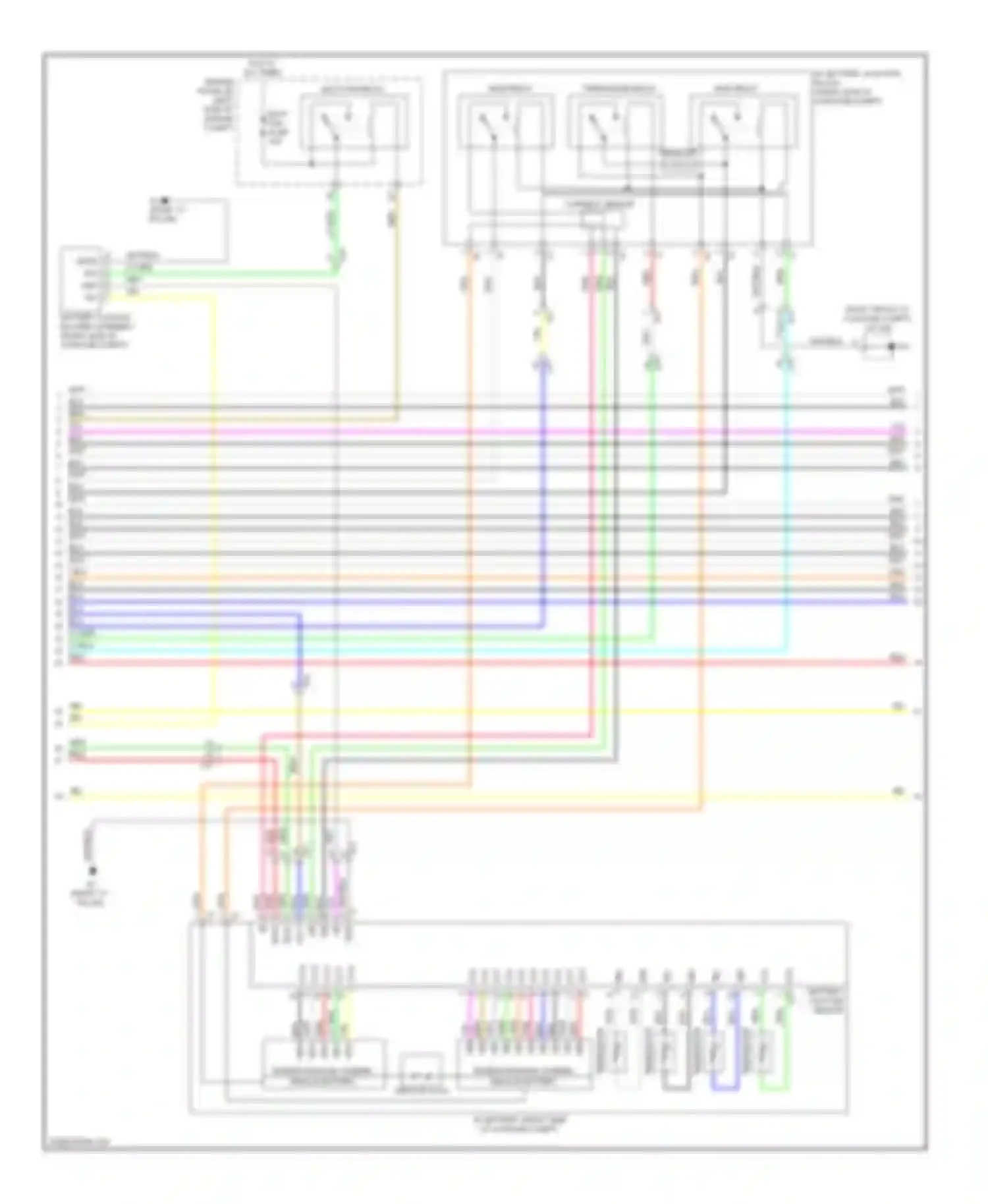 Prius Toyota III facelift (2011-2015): Wiring diagram engine performance 1.8l, hybrid system circuit (5 of 6)