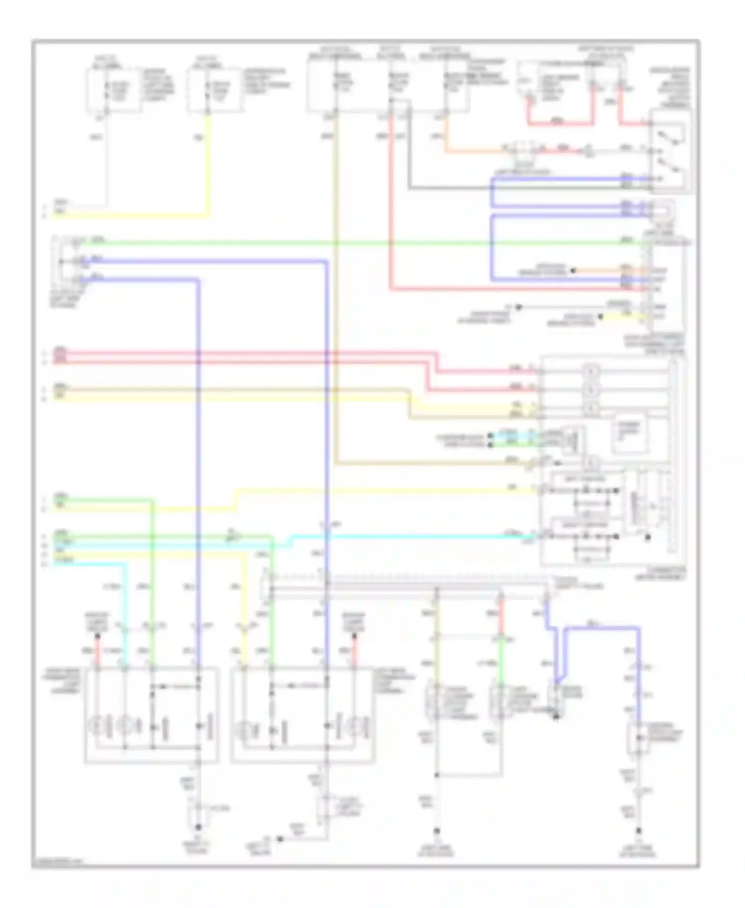 Prius Toyota III facelift (2011-2015): Exterior lamps circuit (2 of 2)