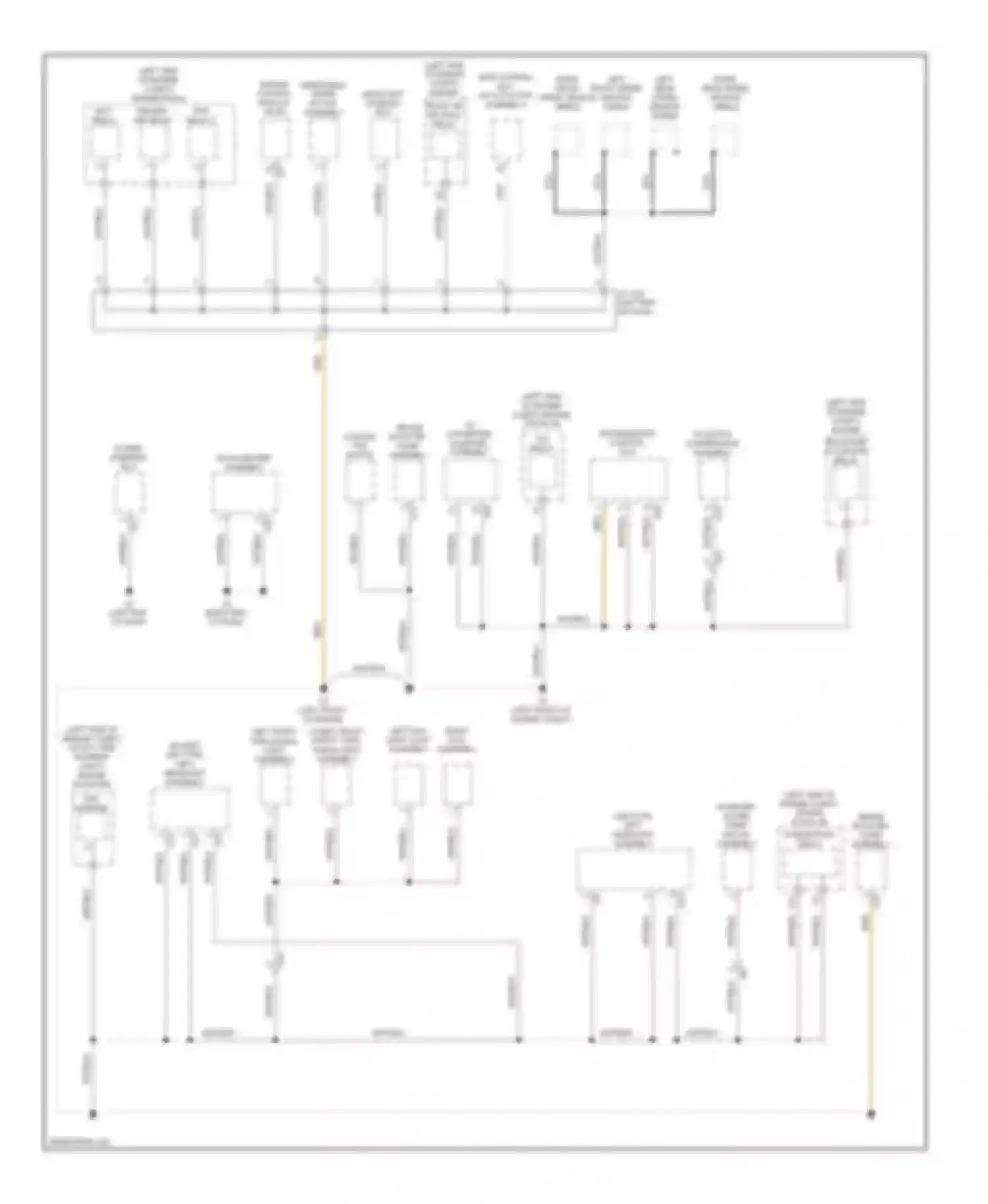 Prius Toyota III facelift (2011-2015): Ground distribution circuit (2 of 4)