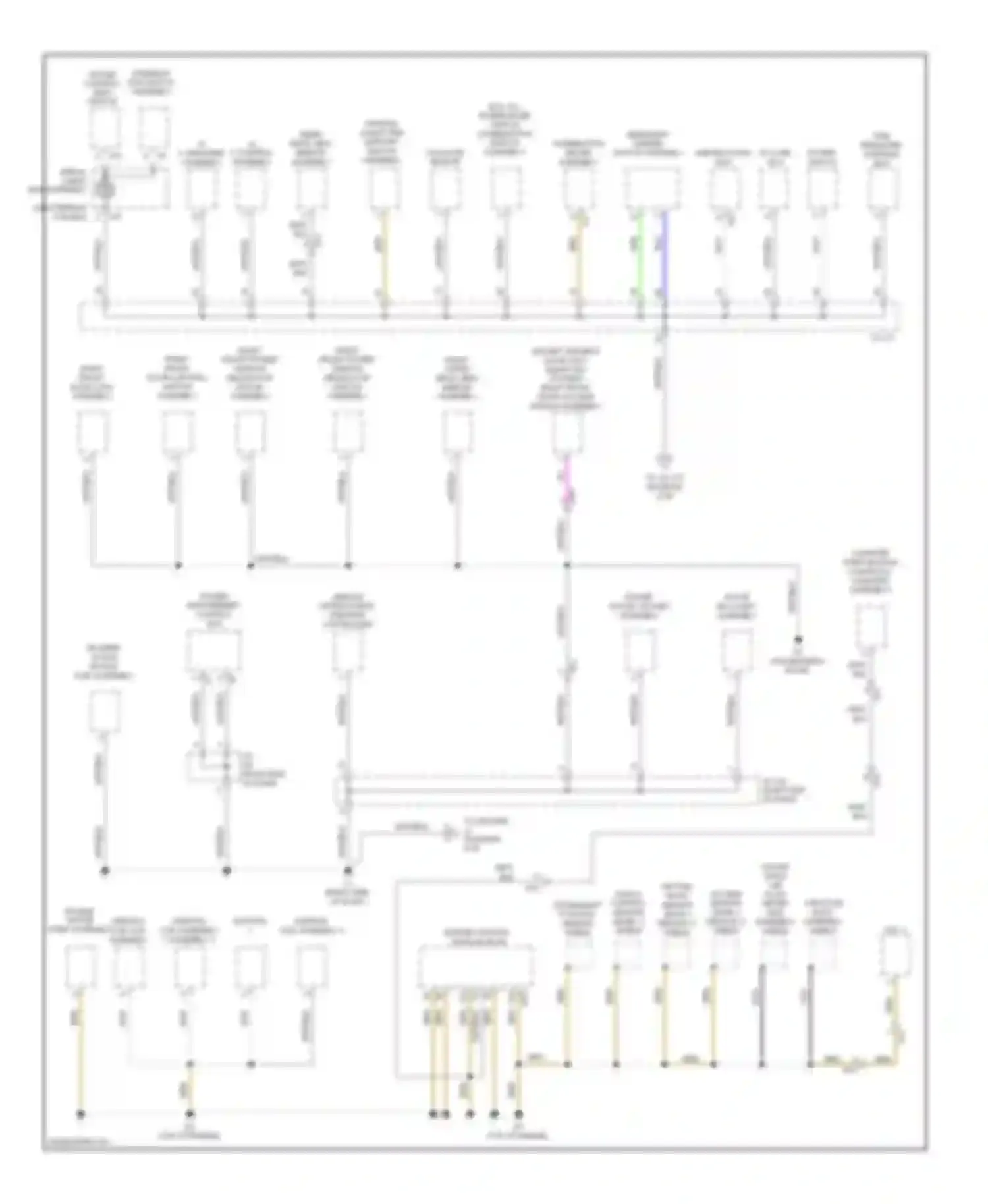 Prius Toyota III facelift (2011-2015): Ground distribution circuit (3 of 4)