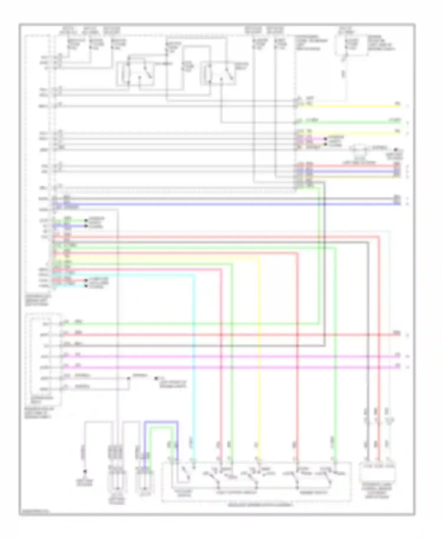 Prius Toyota III facelift (2011-2015): Headlamps & fog lamps circuit (1 of 2)