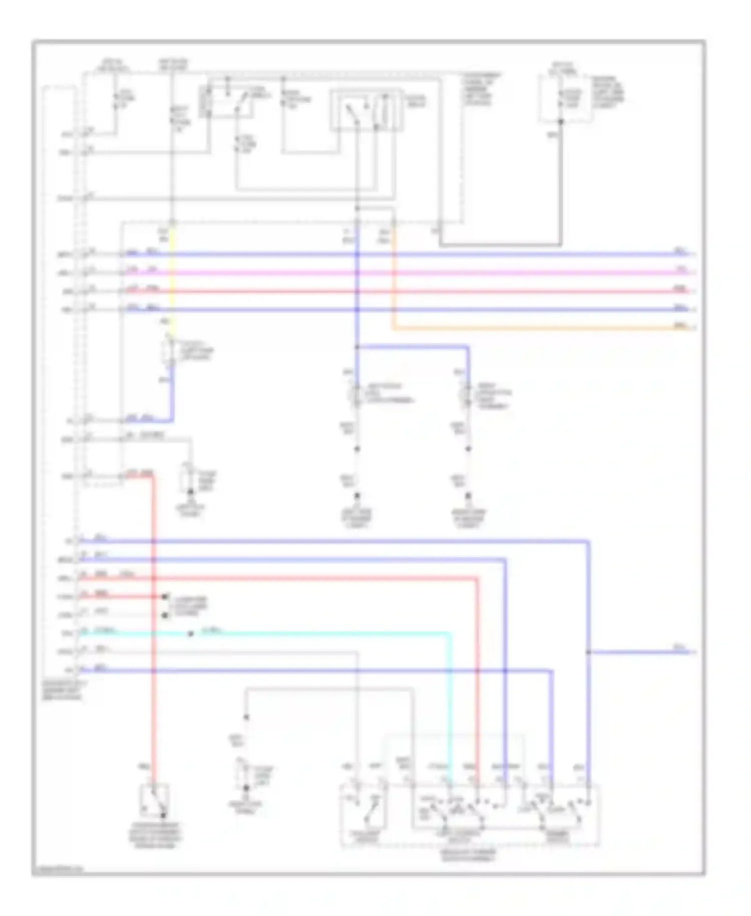 Prius Toyota III facelift (2011-2015): Headlights circuit (1 of 2)