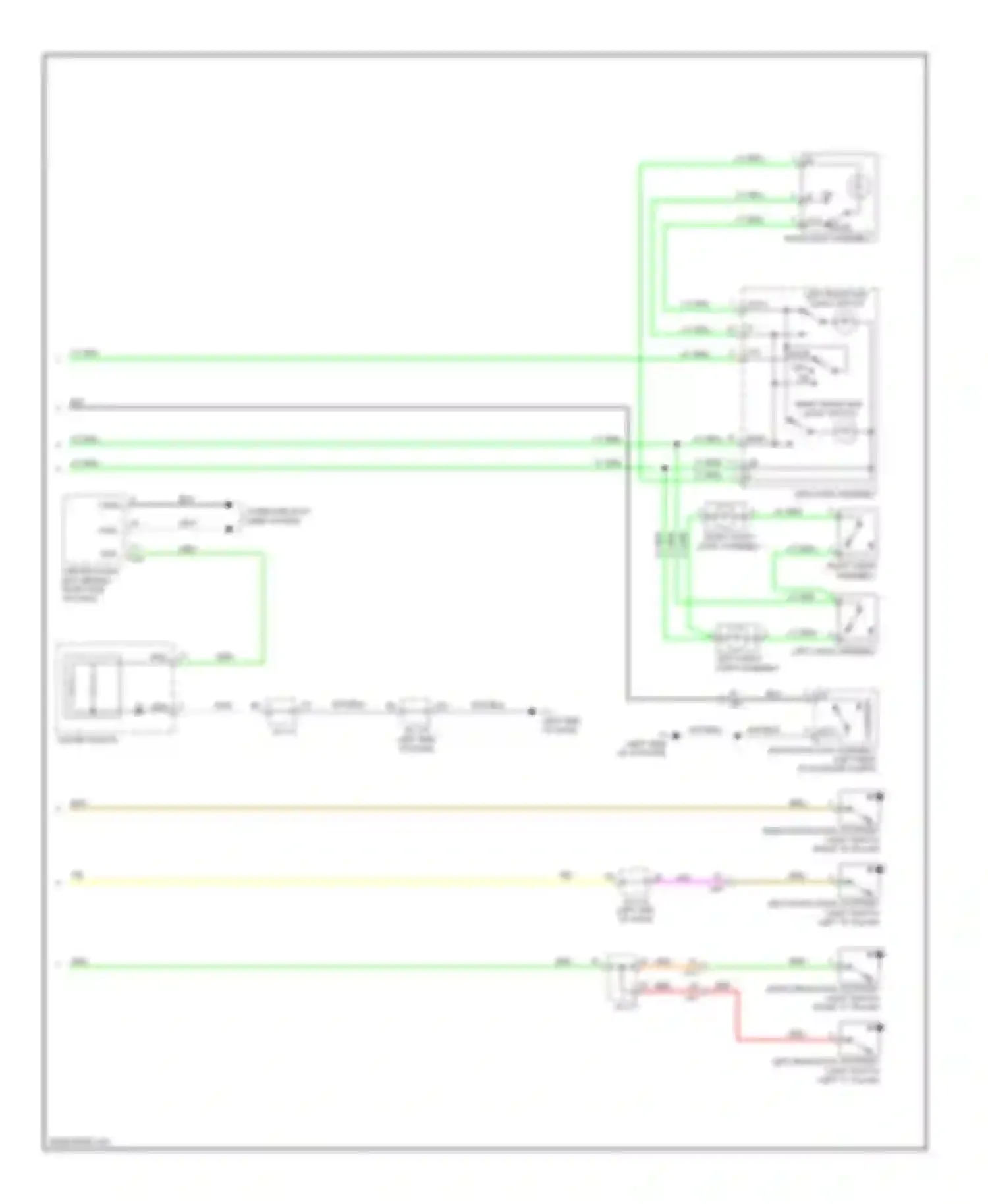 Prius Toyota III facelift (2011-2015): Courtesy lamps circuit (2 of 2)