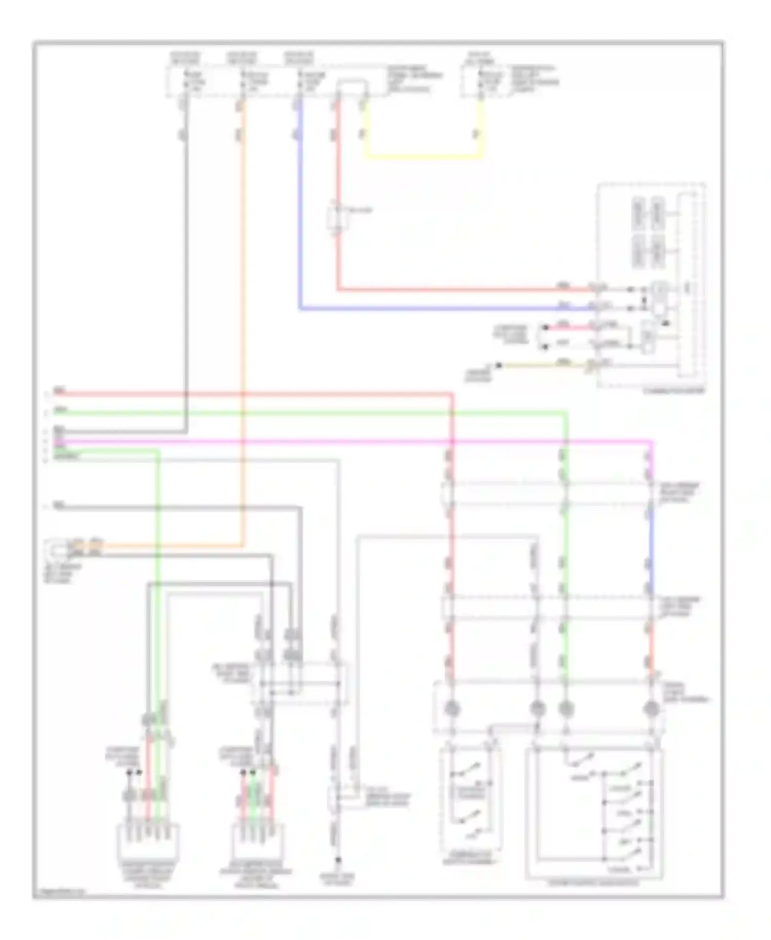 Prius Toyota III facelift (2011-2015): Lane departure warning circuit (2 of 2)