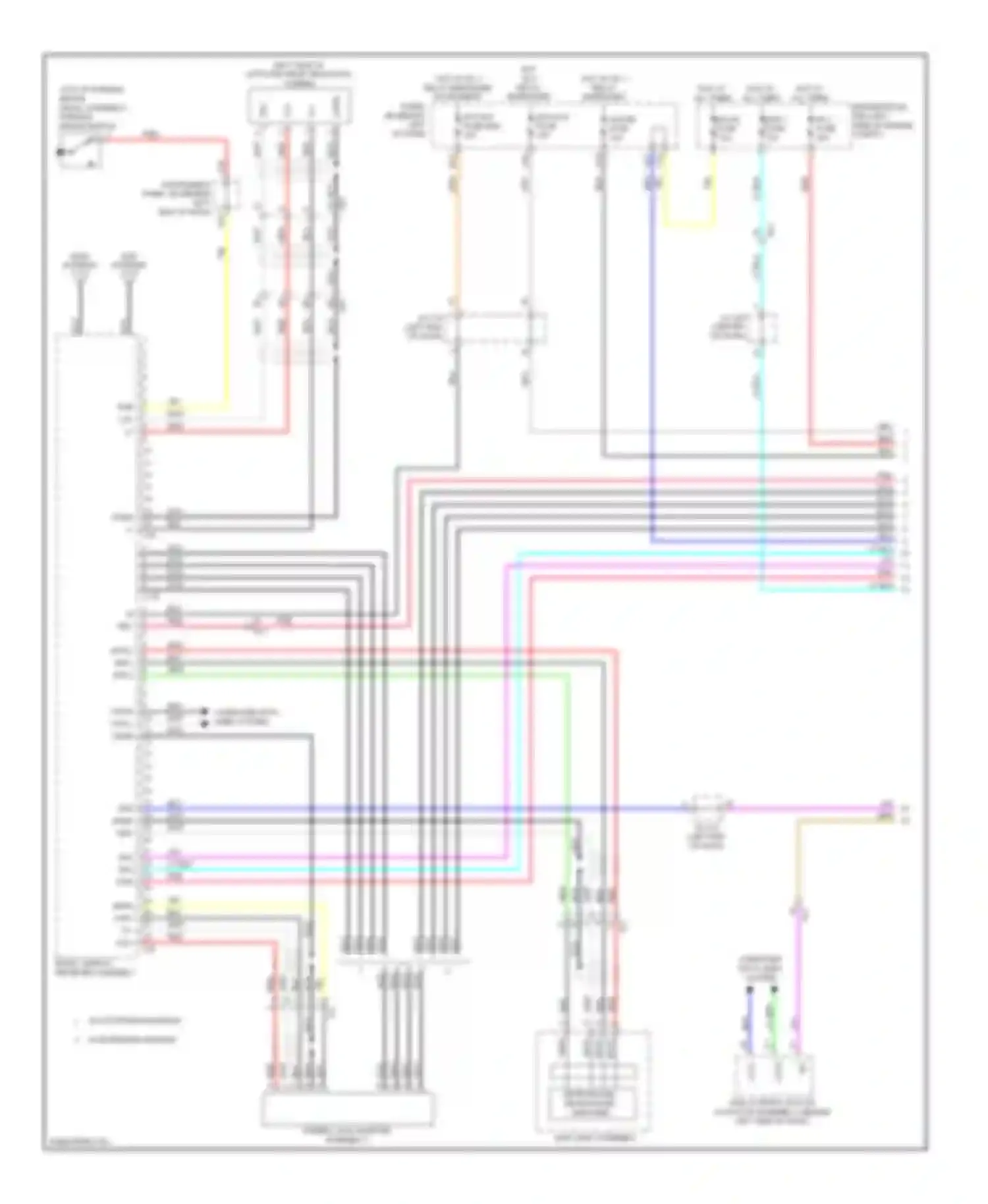 Prius Toyota III facelift (2011-2015): Navigation circuit, with radio & display receiver type (1 of 3)