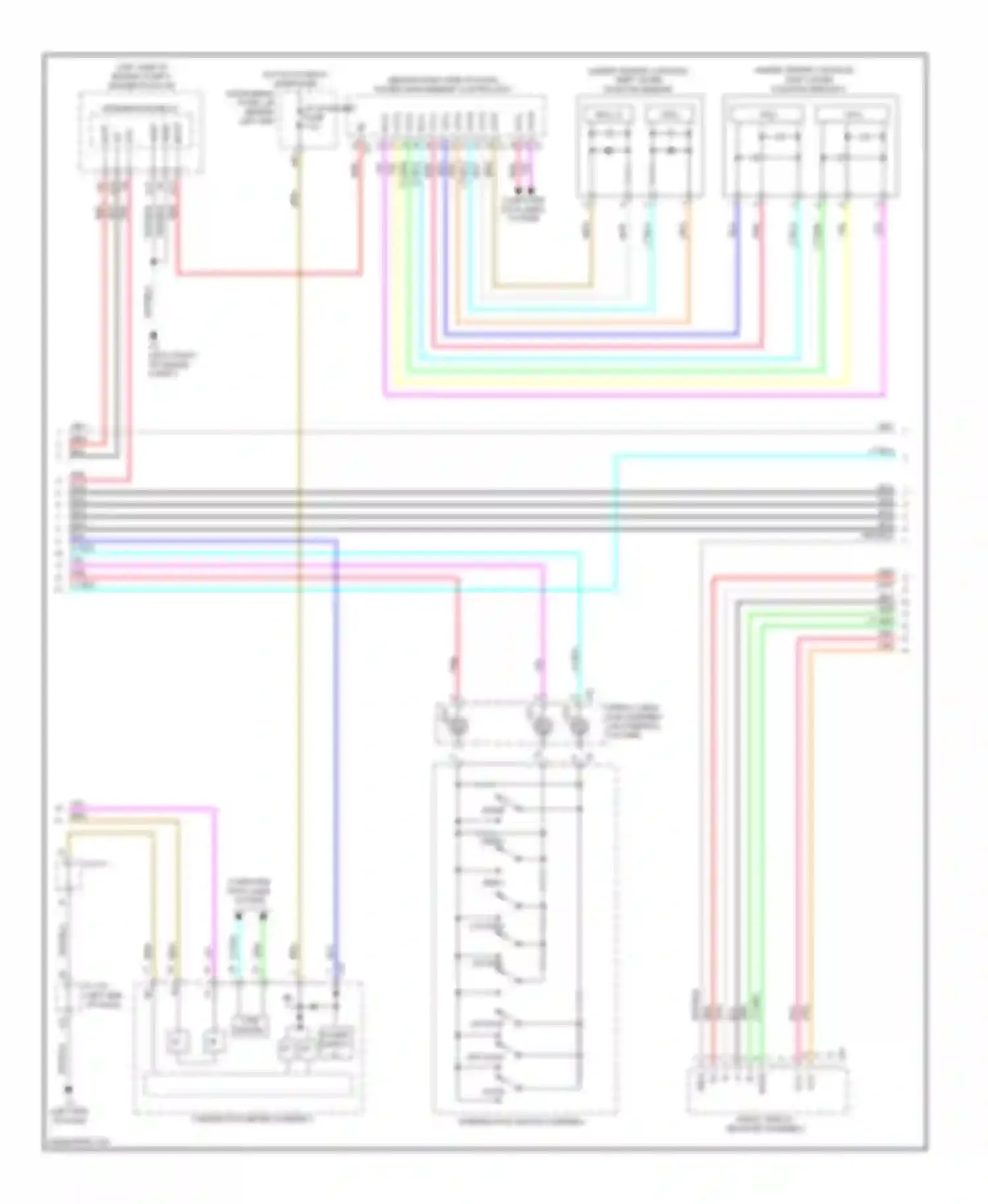 Prius Toyota III facelift (2011-2015): Navigation circuit, with radio & display receiver type (2 of 3)