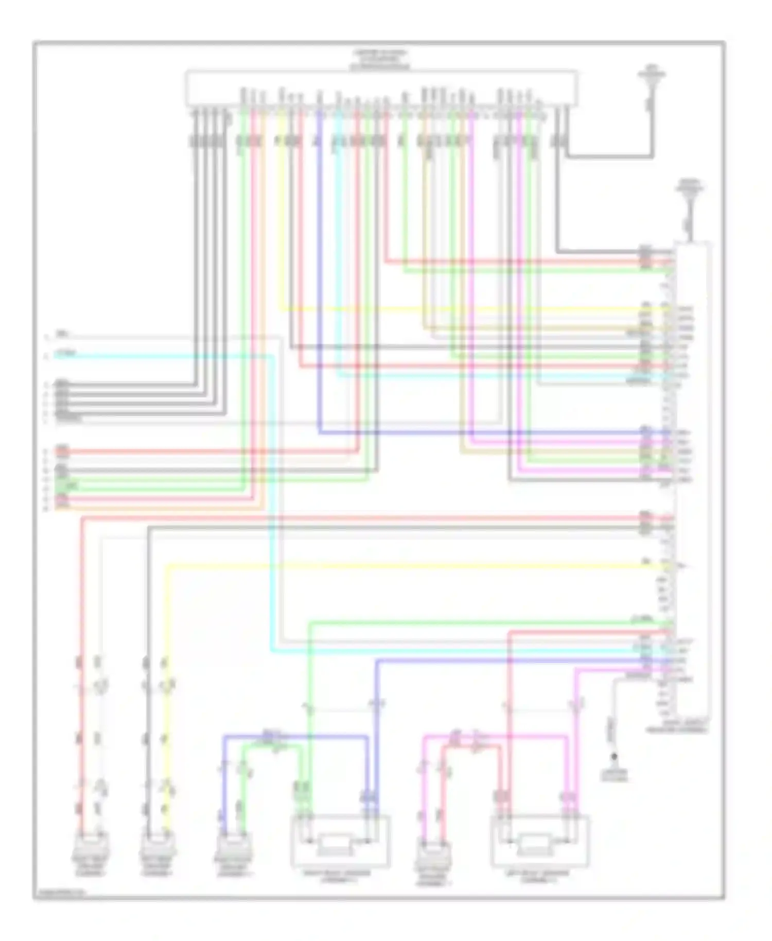 Prius Toyota III facelift (2011-2015): Navigation circuit, with radio & display receiver type (3 of 3)