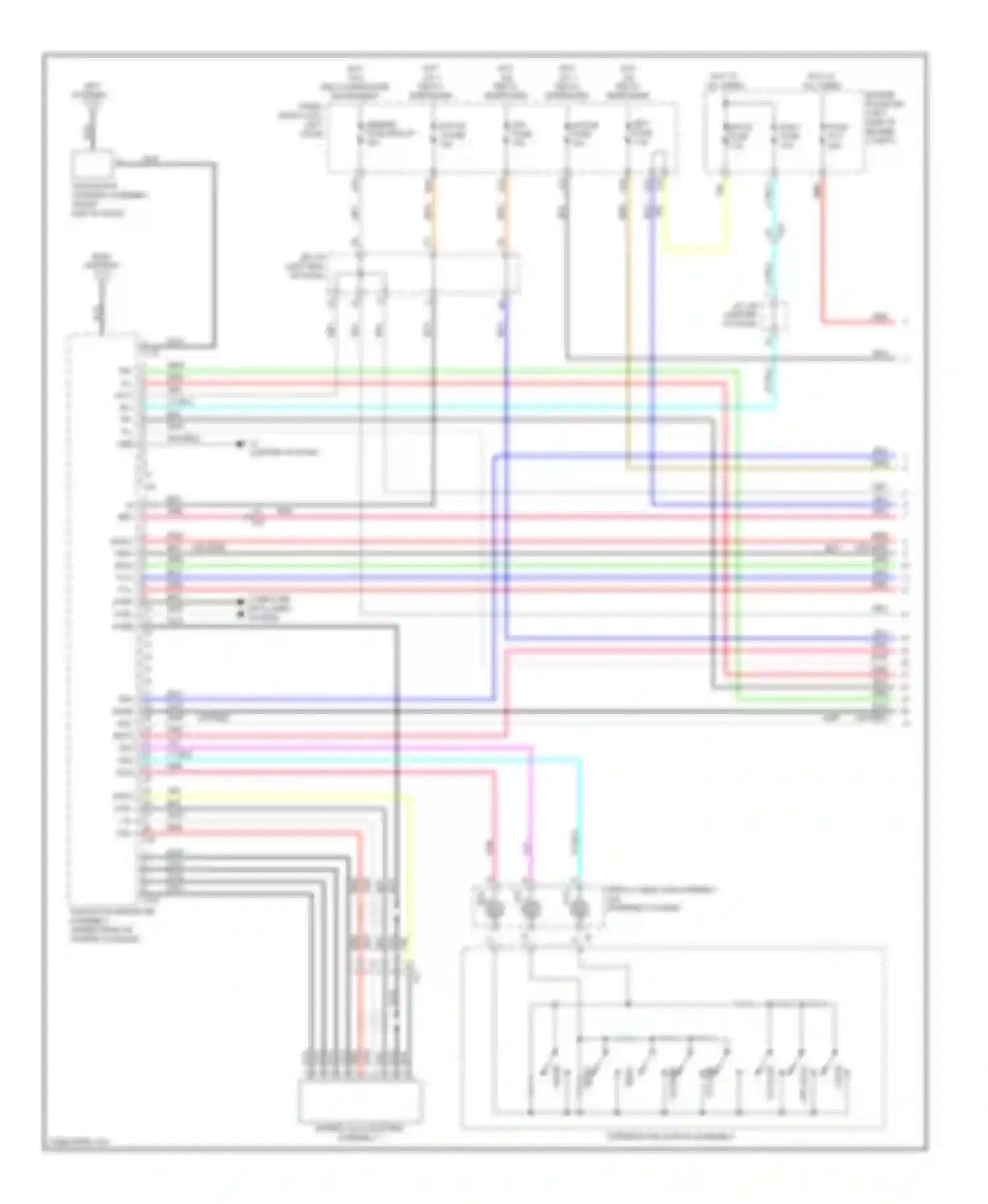 Prius Toyota III facelift (2011-2015): Navigation circuit, without radio & display receiver type (1 of 4)