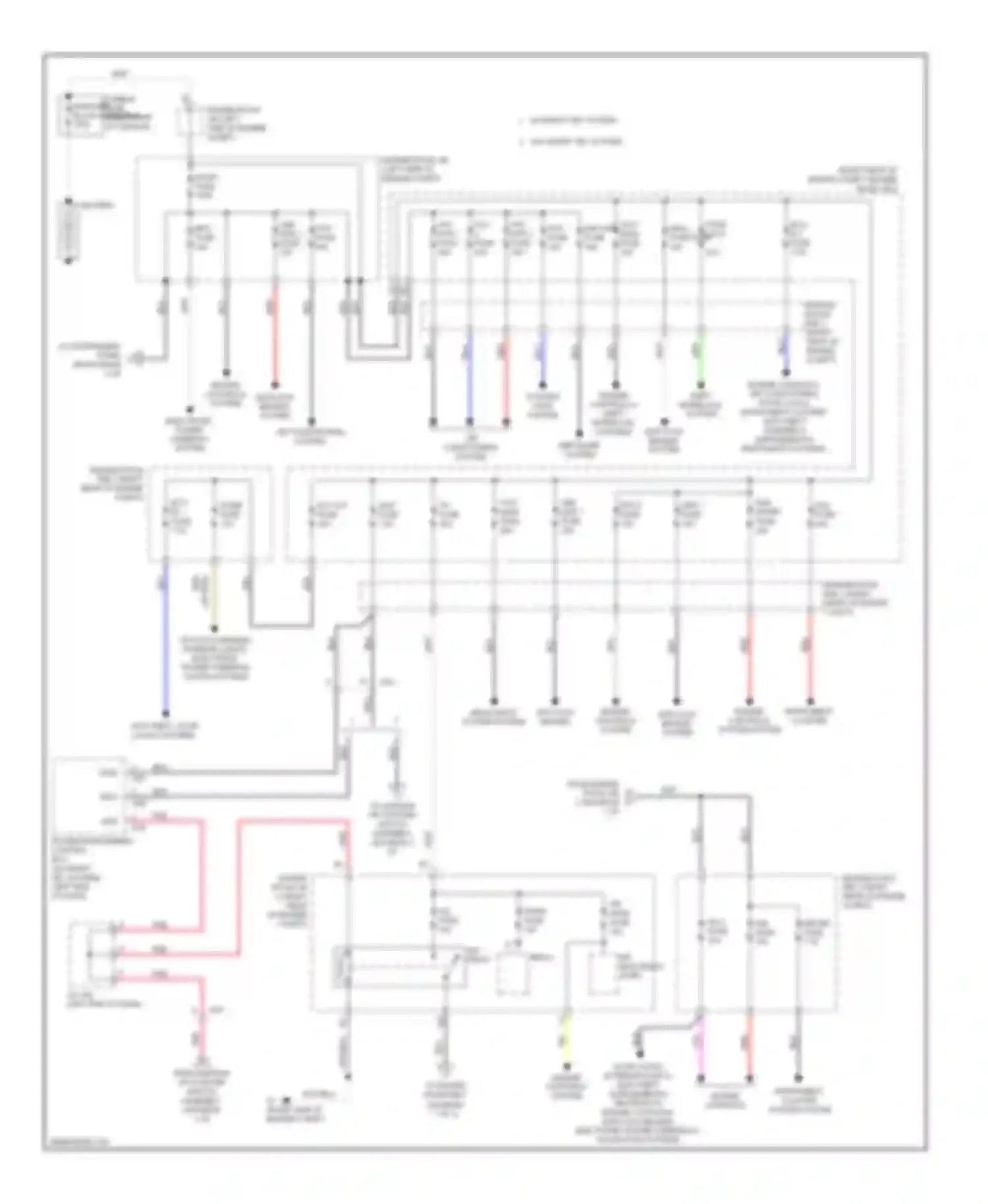 Prius Toyota III facelift (2011-2015): Power distribution circuit (1 of 2)