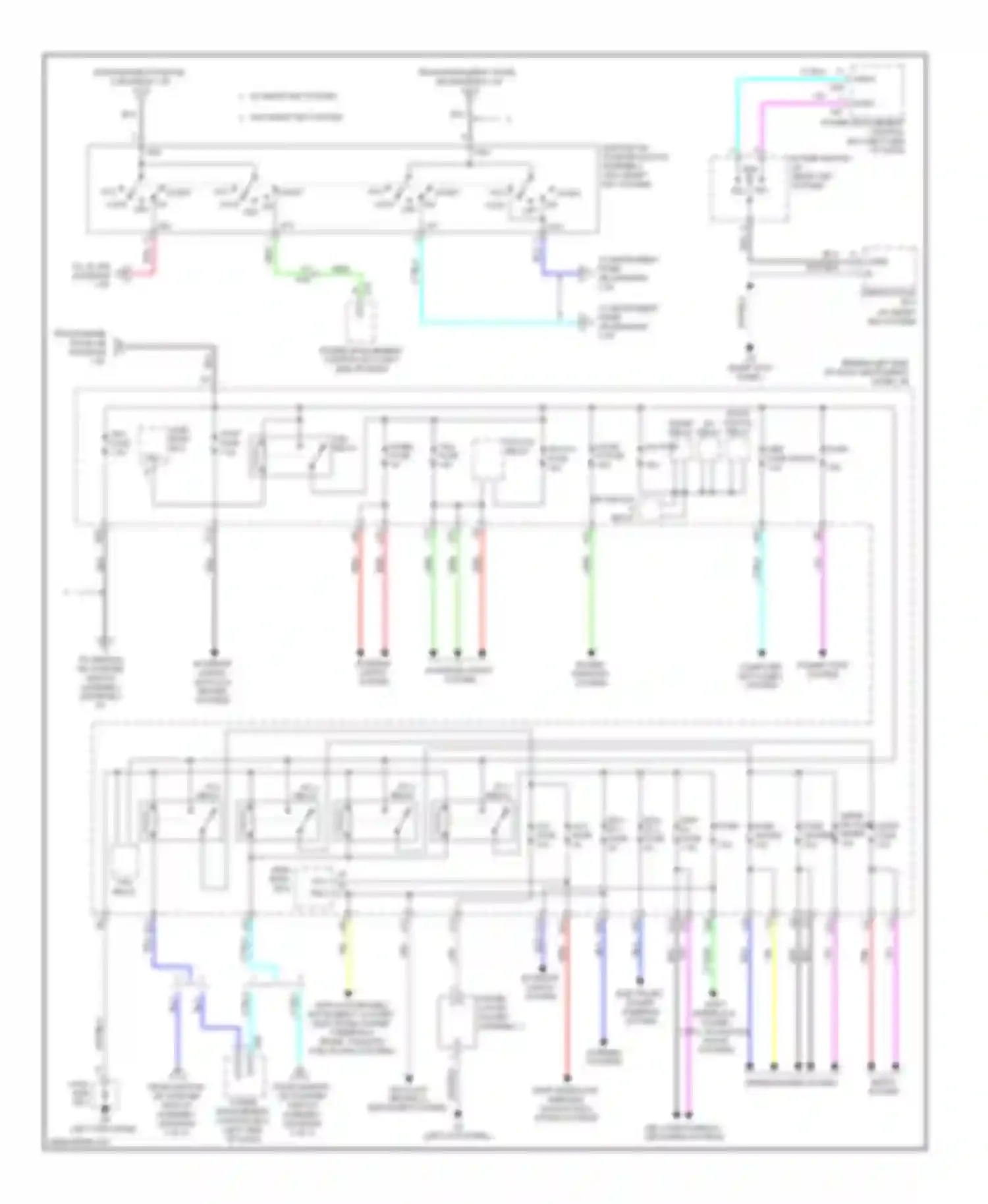 Prius Toyota III facelift (2011-2015): Power distribution circuit (2 of 2)