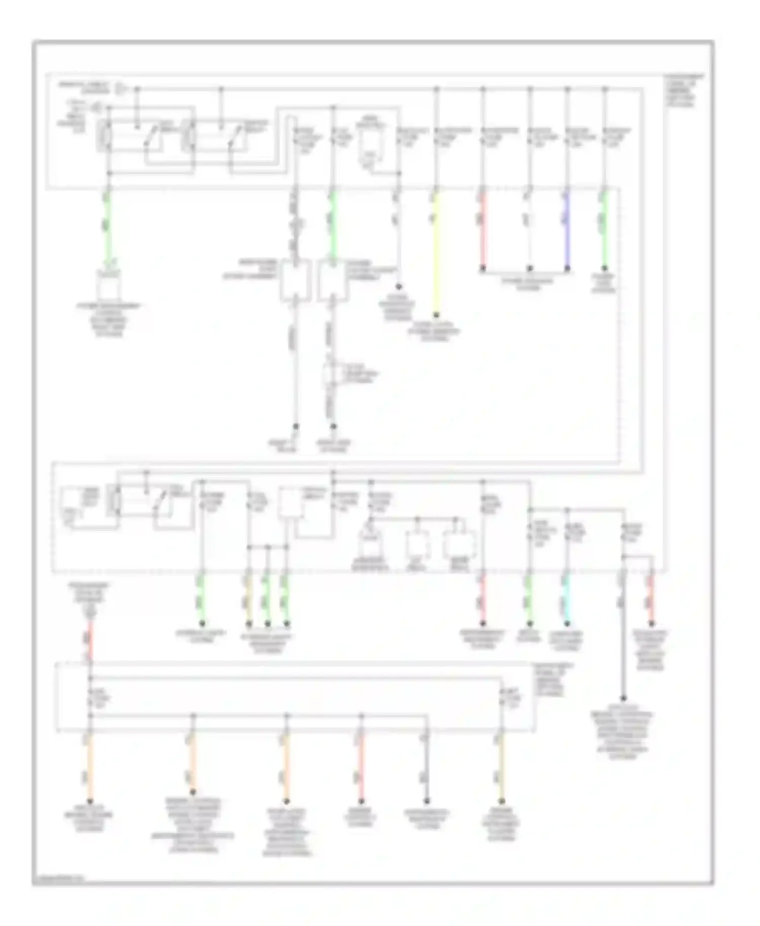 Prius Toyota III facelift (2011-2015): Power distribution circuit (3 of 3)
