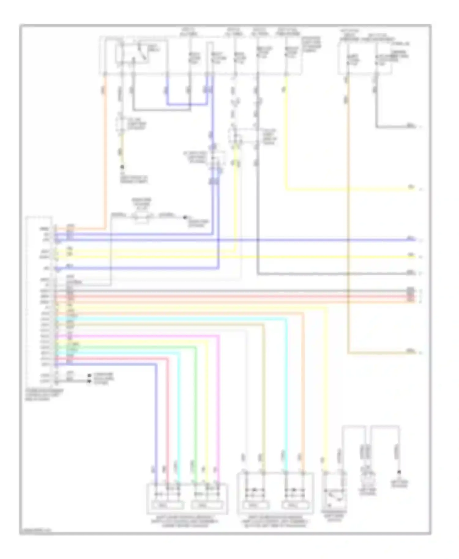 Prius Toyota III facelift (2011-2015): Power door locks circuit (1 of 5)