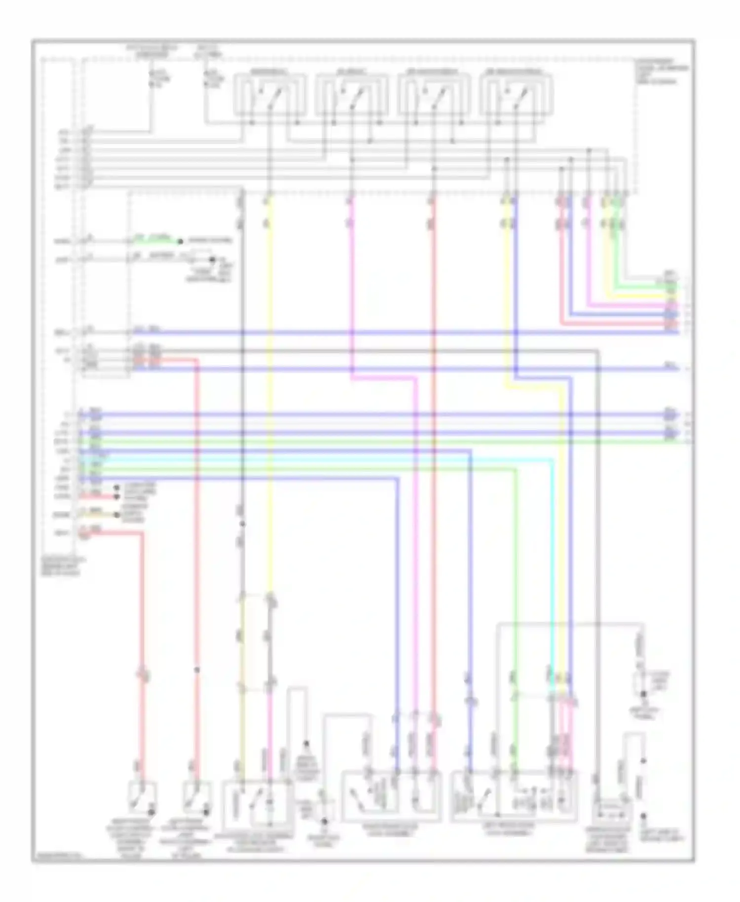 Prius Toyota III facelift (2011-2015): Power door locks circuit, with smart key system (1 of 4)