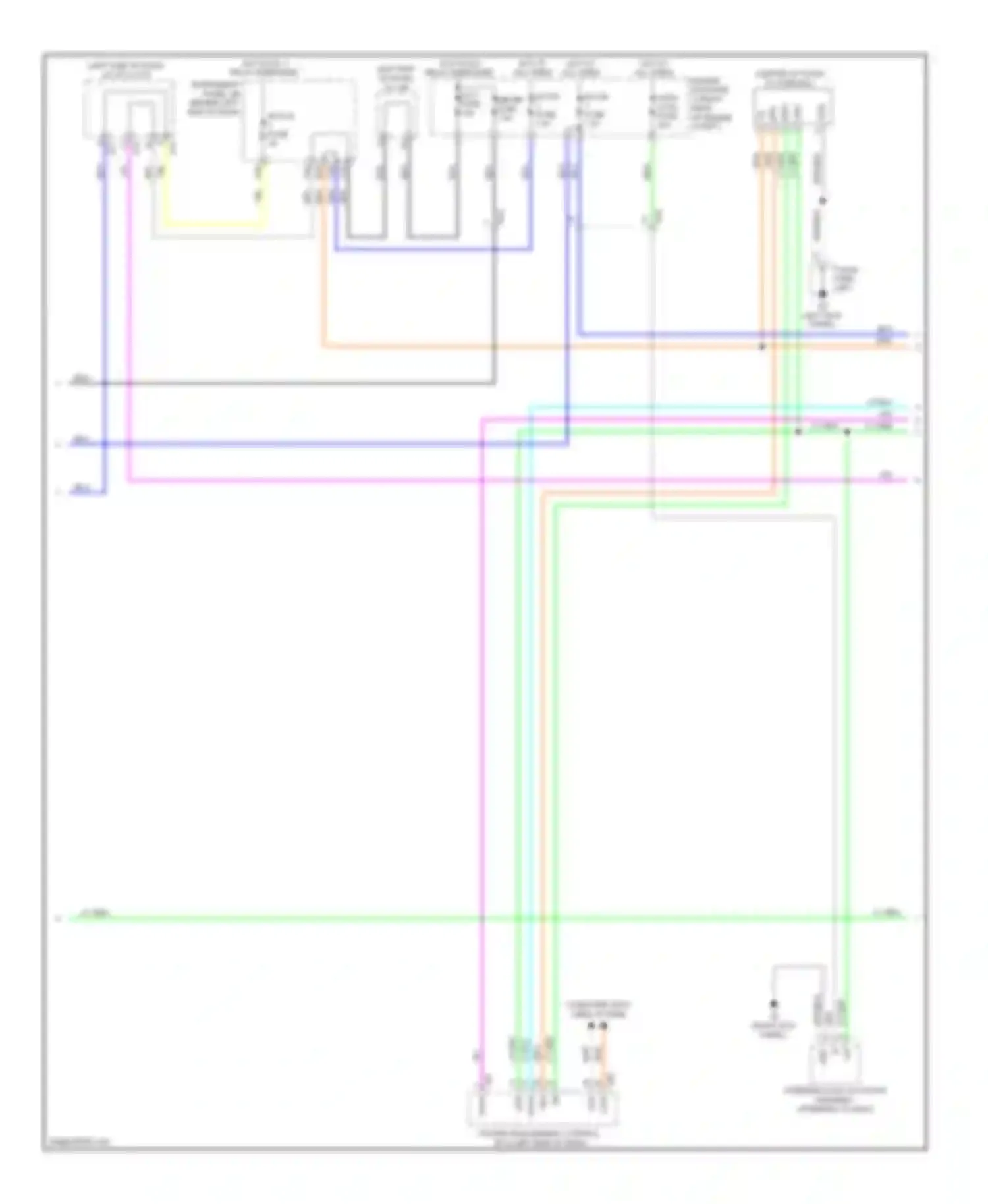 Prius Toyota III facelift (2011-2015): Power door locks circuit, with smart key system (3 of 4)