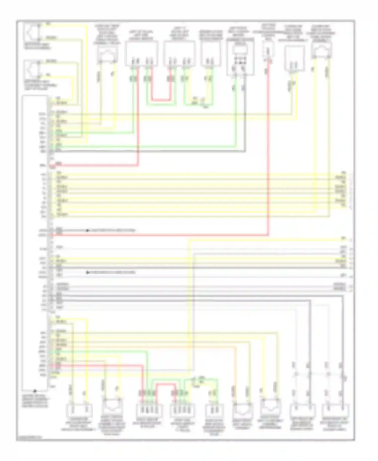 Prius Toyota III facelift (2011-2015): Supplemental restraints circuit (1 of 2)