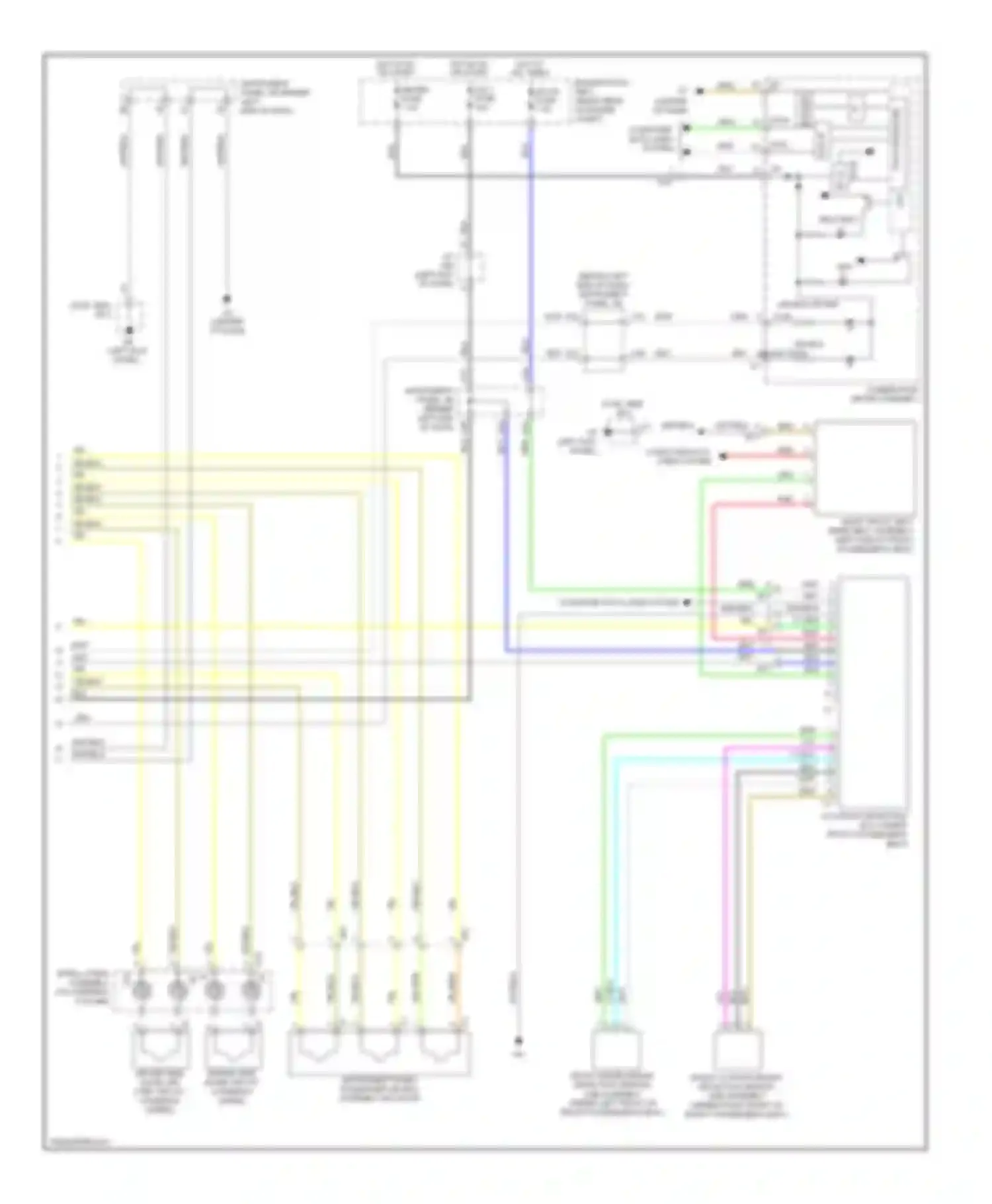 Prius Toyota III facelift (2011-2015): Supplemental restraints circuit (2 of 2)