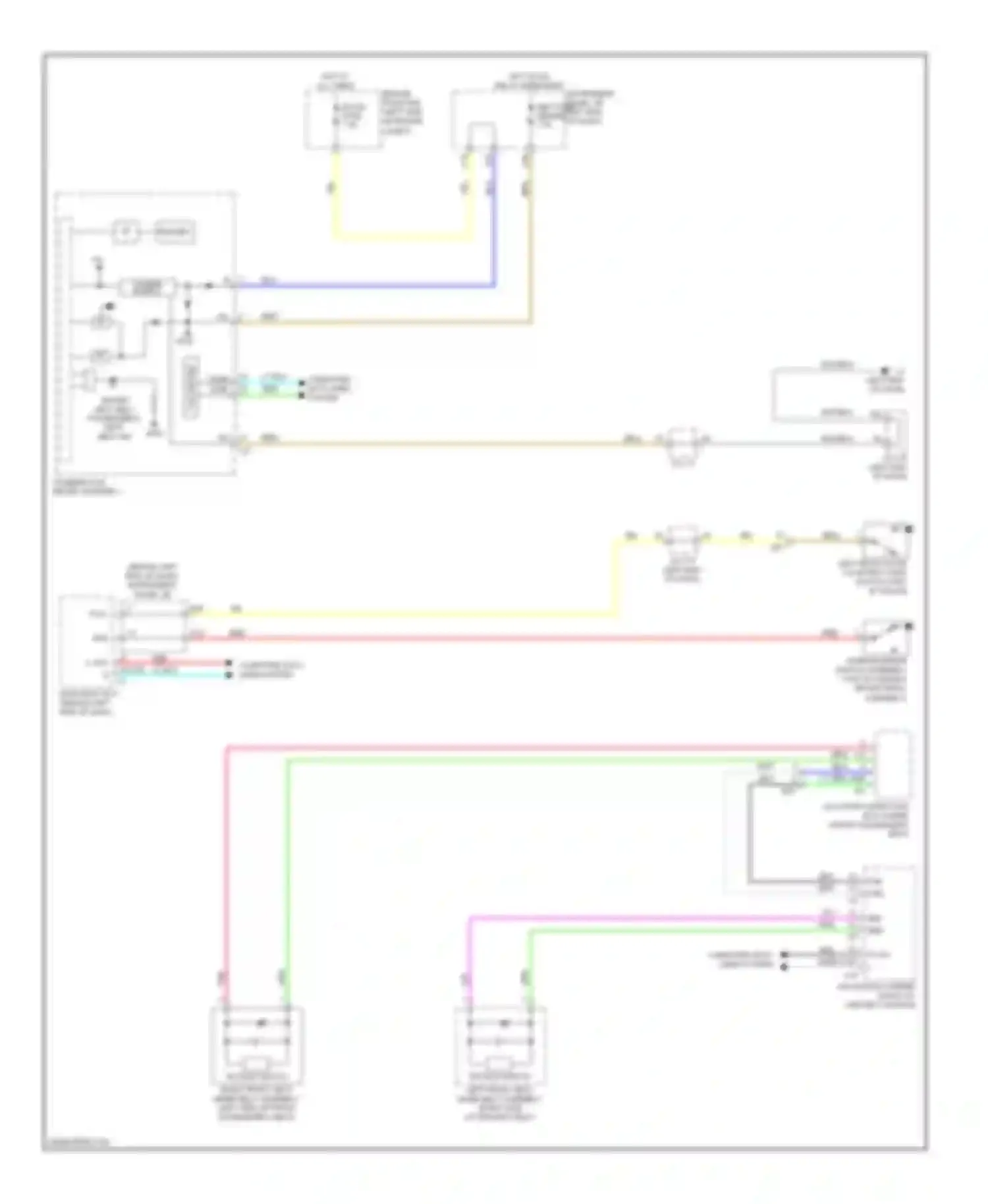 Prius Toyota III facelift (2011-2015): Chime circuit