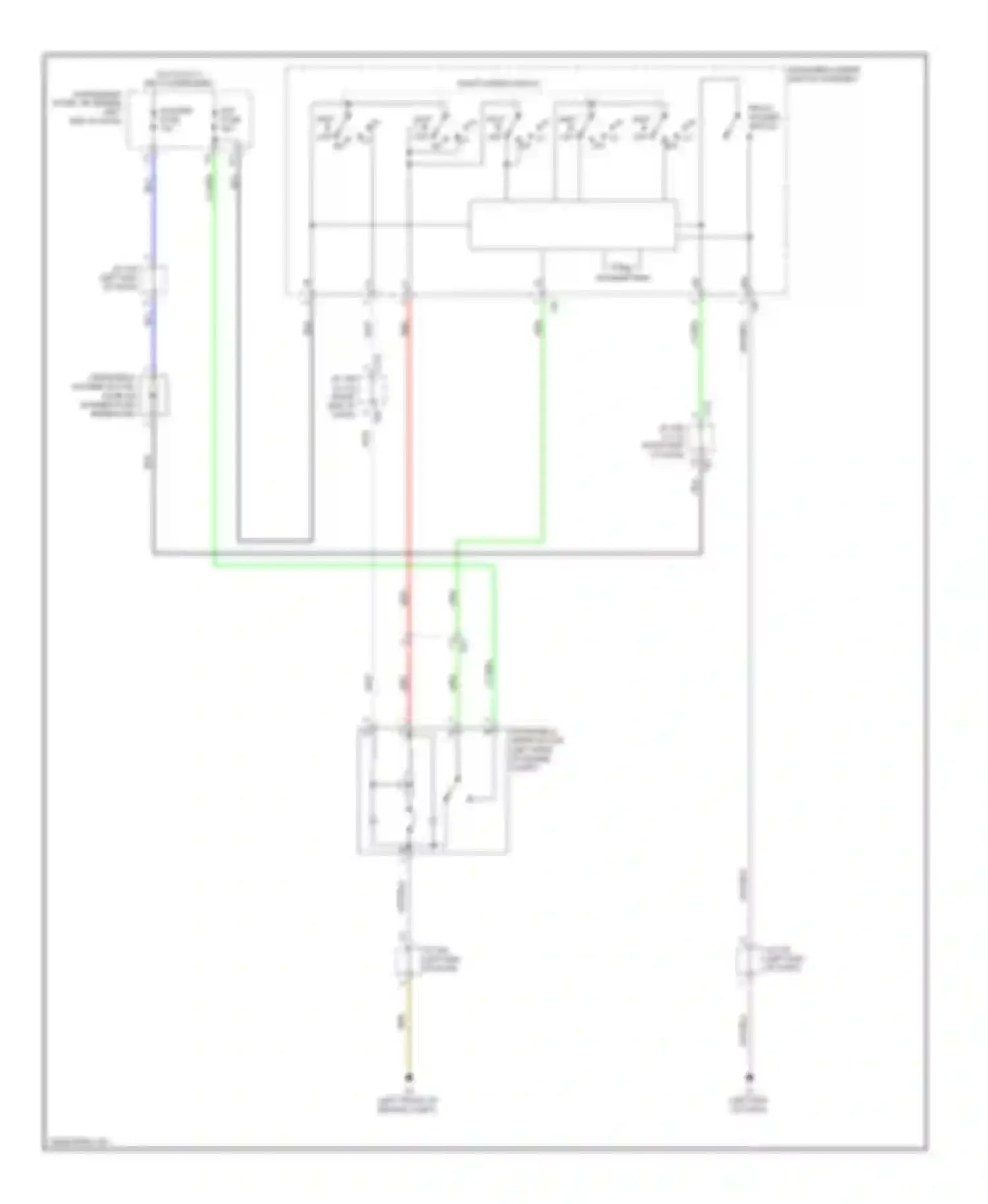 Prius Toyota III facelift (2011-2015): Front wiper/washer circuit