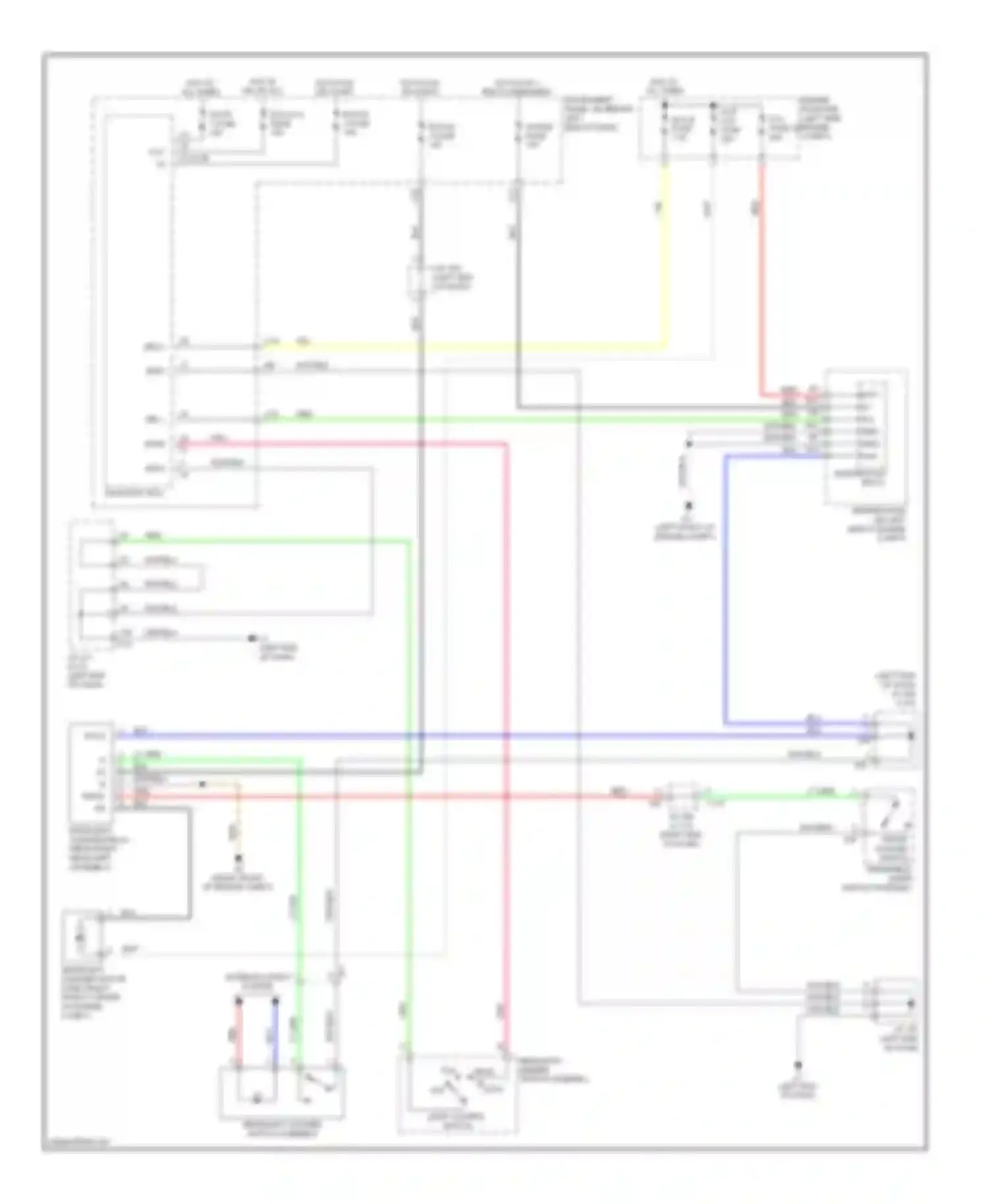Prius Toyota III facelift (2011-2015): Headlamp washer circuit