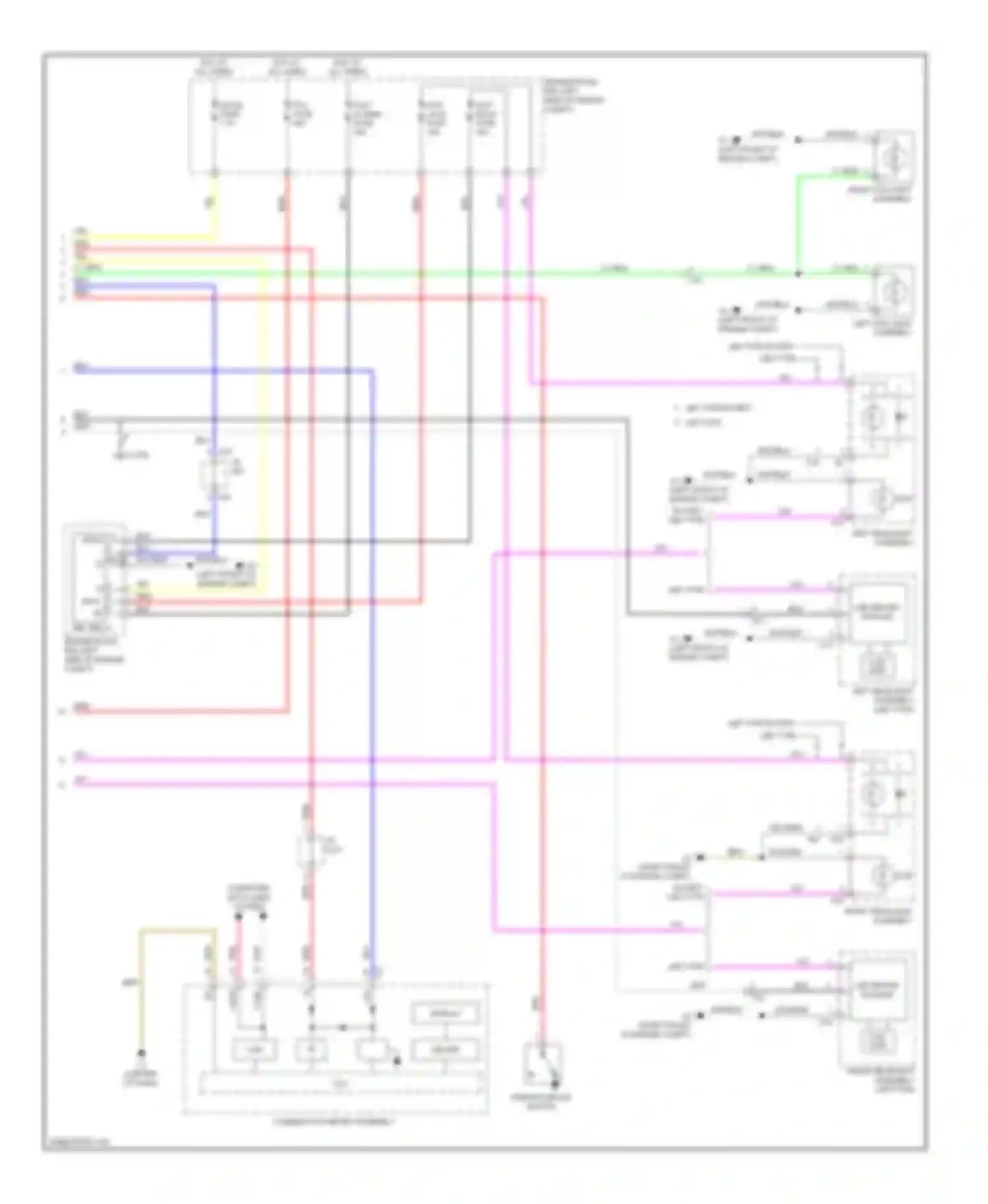 Wiring diagram combination meter assembly for Toyota Prius III facelift (2011-2015) (12 of 42)
