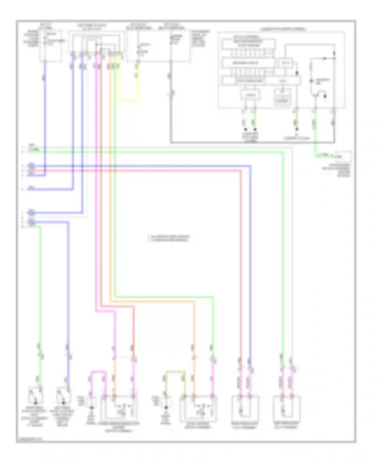 Wiring diagram drawing circuit for Toyota Prius III facelift (2011-2015) (1 of 5)