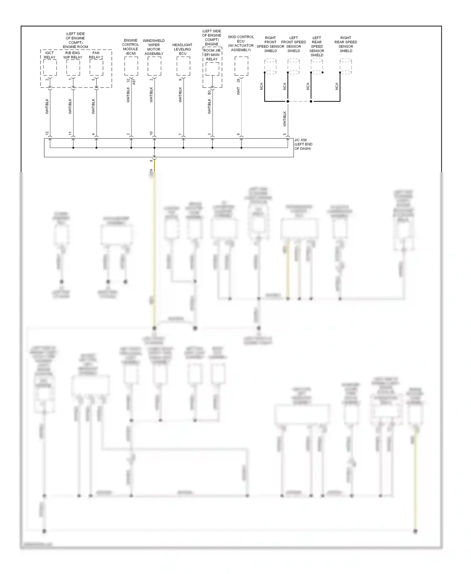 Toyota Prius III facelift (2011-2015) engine control module (ecm) wiring diagram  (1 of 2)